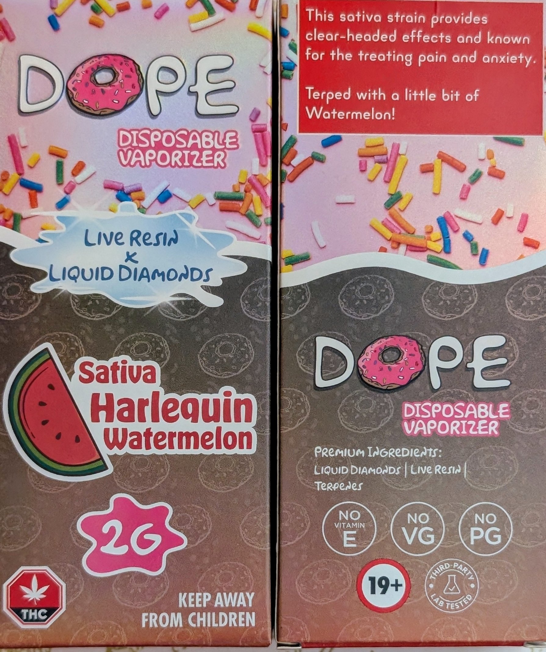 HARLEQUIN WATERMELON - DOPE 2G VAPE
