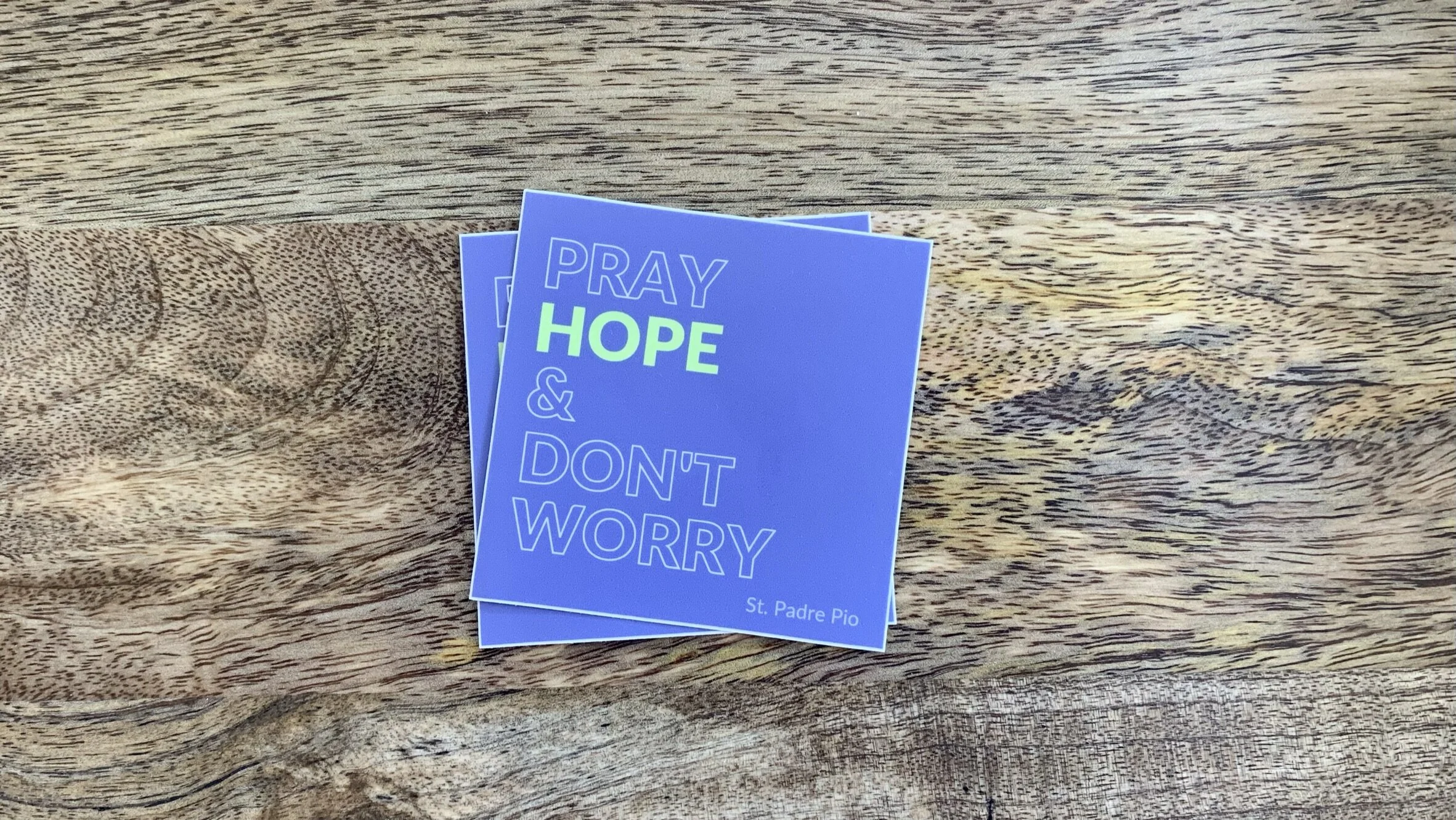 Stickers given out to students