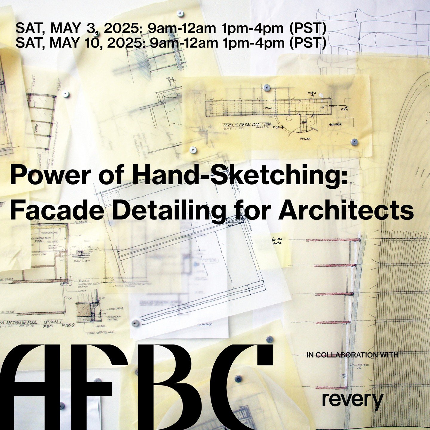 EVENT:⁠
⁠
Power of Hand Sketching: Facade Detailing for Architects⁠
⁠
A dynamic two-part workshop designed to strengthen your ability to see, analyze, and sketch architectural details with precision and creativity.⁠
Led by Shinobu Homma&mdash;former 