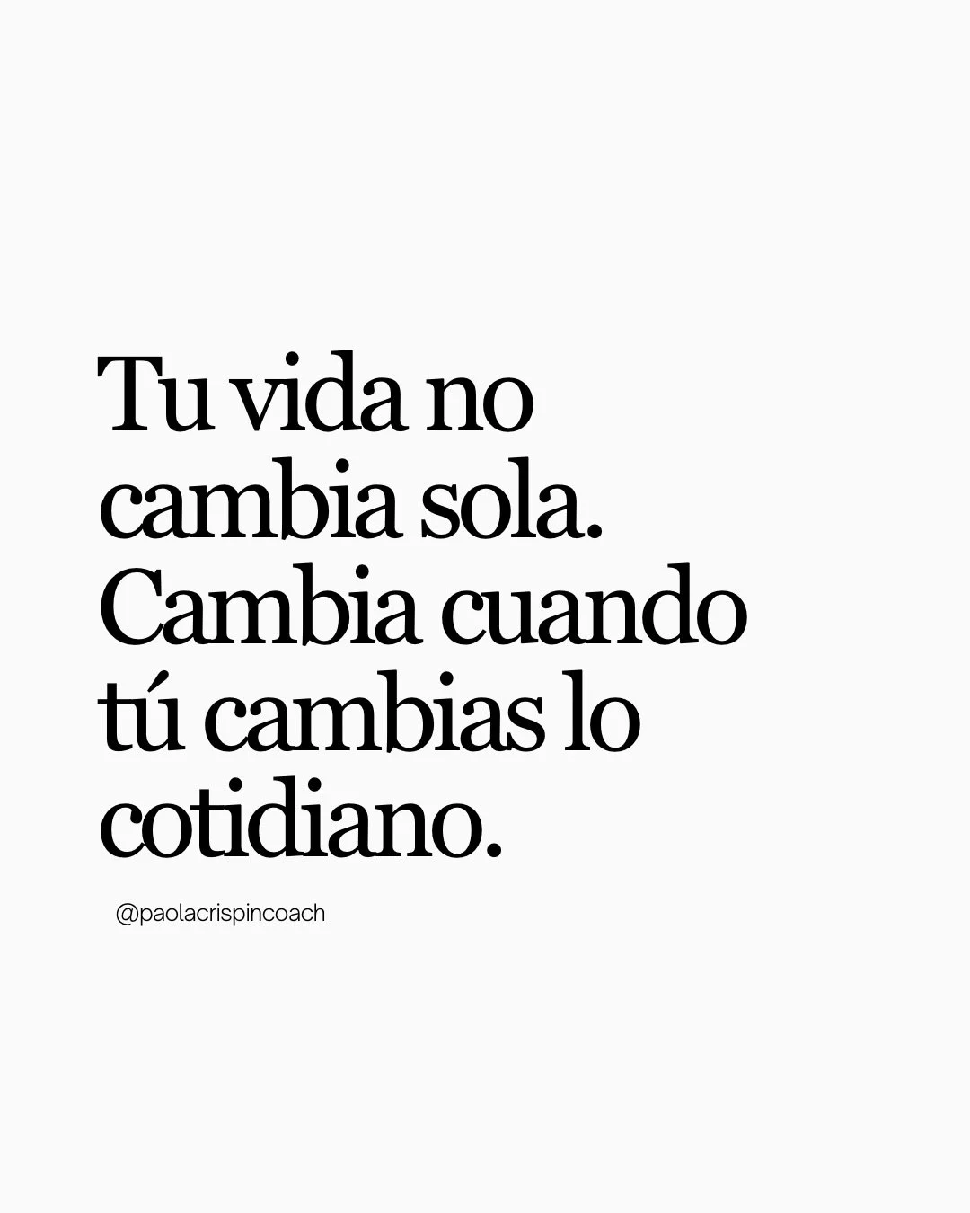 La transformaci&oacute;n no siempre se nota.
No llega con grandes decisiones,
sino con peque&ntilde;os gestos repetidos cada d&iacute;a.

C&oacute;mo te tratas.
C&oacute;mo eliges vivir lo cotidiano.
Ah&iacute; empieza todo.

Gu&aacute;rdalo para rec
