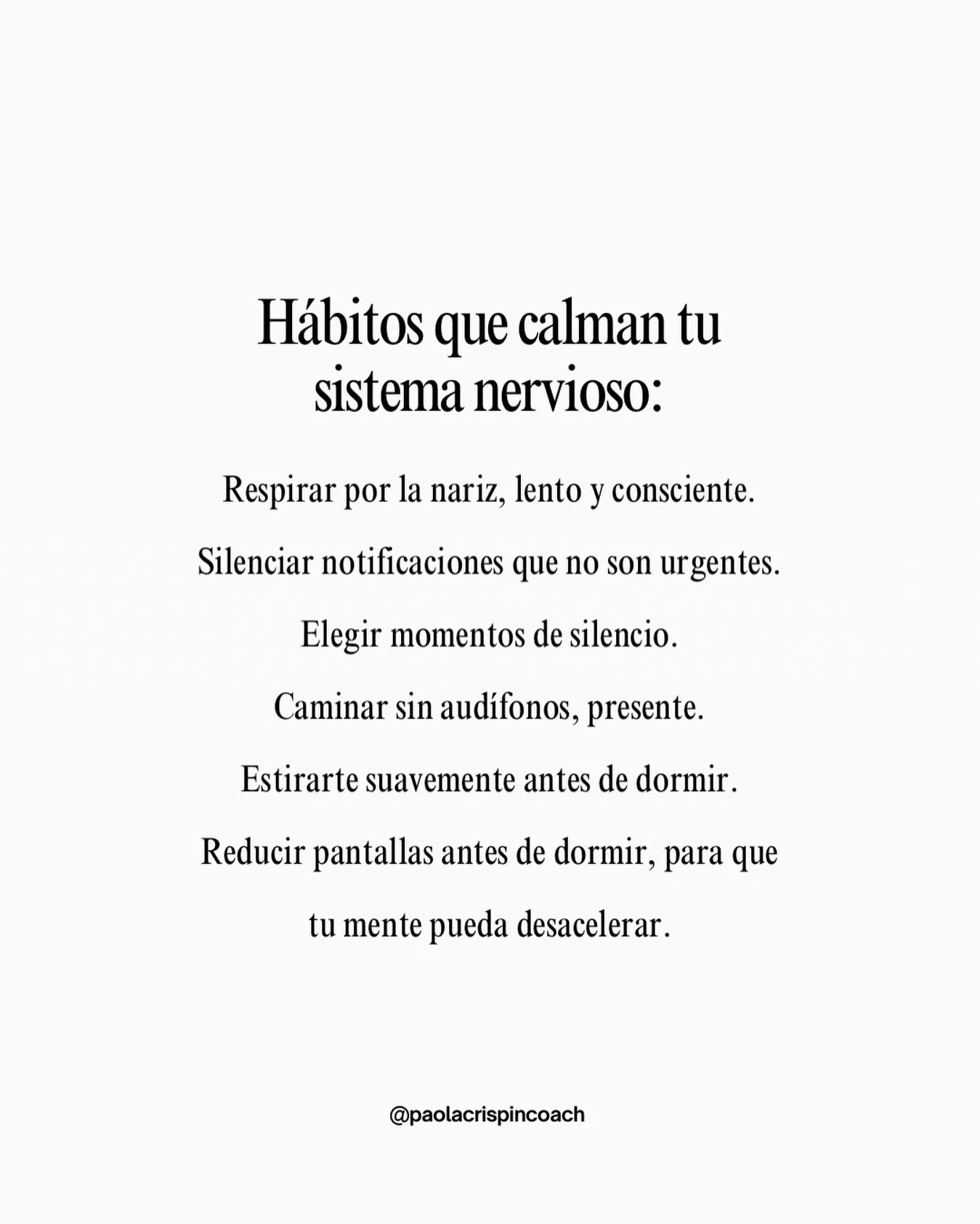 La calma tambi&eacute;n es un h&aacute;bito.
Y cambia tu energ&iacute;a por completo. 🤍
