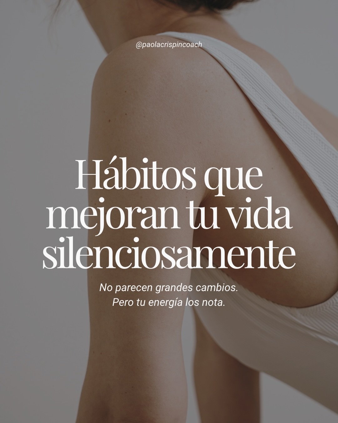 La vida no cambia de golpe.
Cambia cuando tus peque&ntilde;os h&aacute;bitos diarios comienzan a trabajar a tu favor.

Cuando cuidas tu energ&iacute;a, tu descanso y tu cuerpo,
todo empieza a fluir con m&aacute;s claridad y calma.

Peque&ntilde;os ca