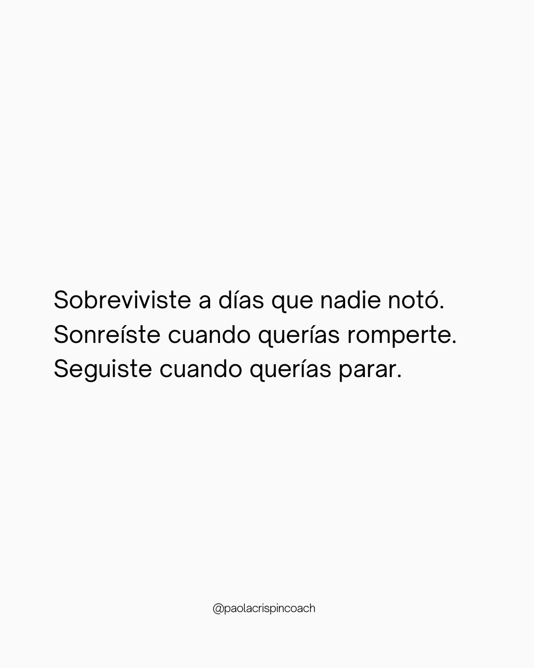 Desliza si alguna vez has seguido adelante sin que nadie supiera lo que te estaba costando. 👉🏽