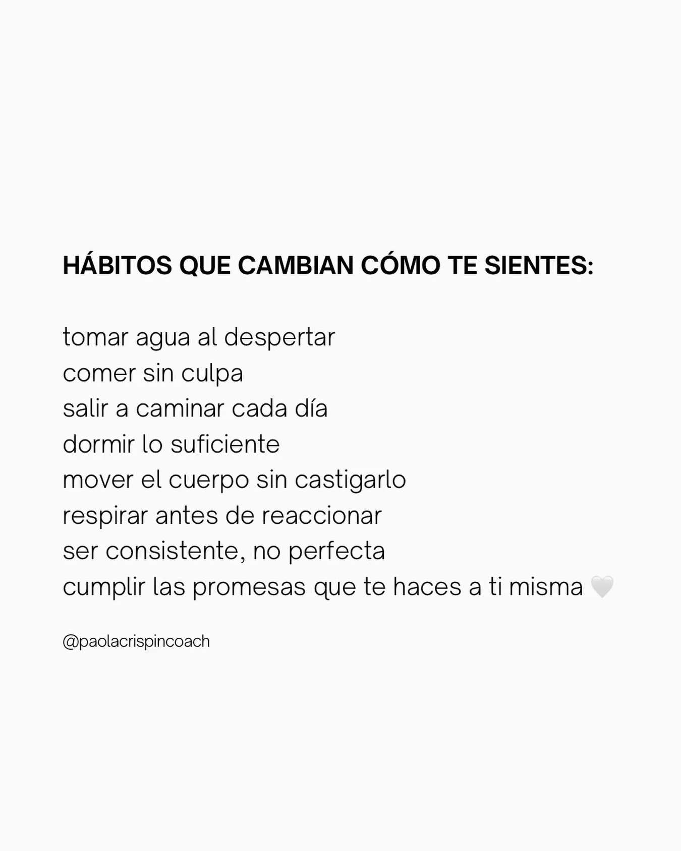 Peque&ntilde;os h&aacute;bitos, grandes cambios. ✨