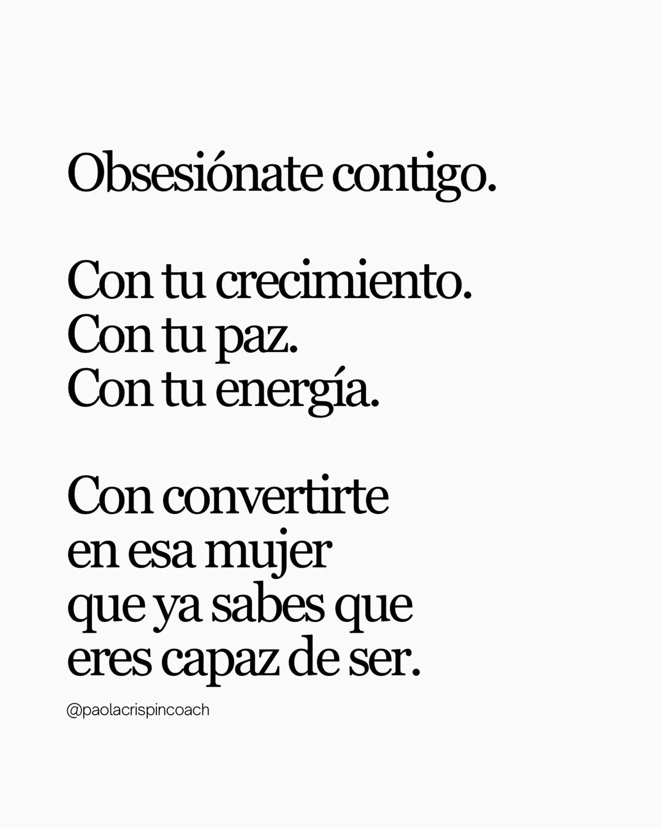 Nadie te ense&ntilde;&oacute; que pod&iacute;as obsesionarte contigo misma.

Te ense&ntilde;aron a dar.
A cuidar, a sostener, a estar para los dem&aacute;s.

Como si tu energ&iacute;a fuera un recurso infinito que exist&iacute;a para los dem&aacute;s