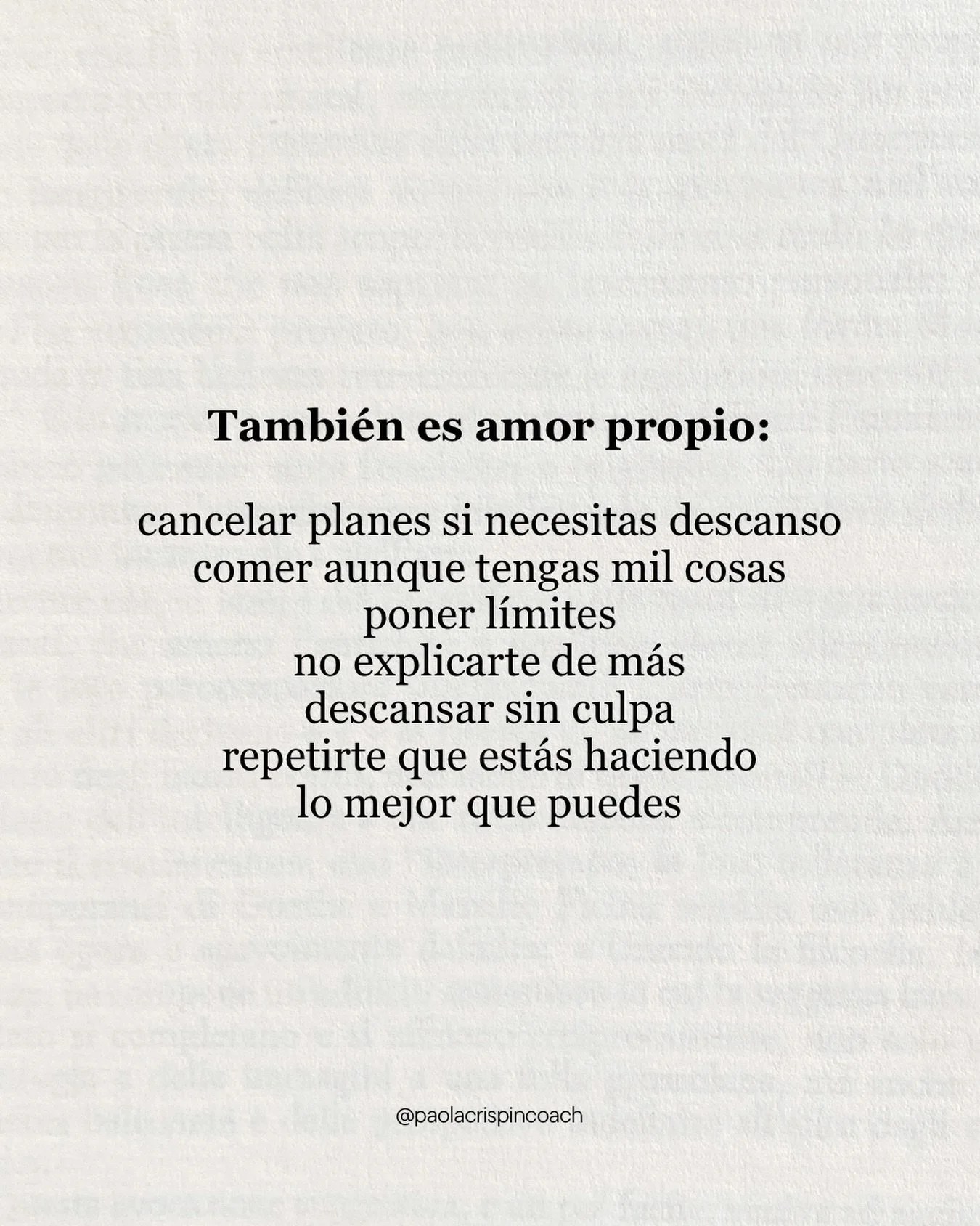 A veces creemos que amor propio es algo enorme.

Y casi siempre se ve en decisiones peque&ntilde;as.

En protegerte.
En escucharte.
En dejar de exigirte m&aacute;s de lo que puedes dar.