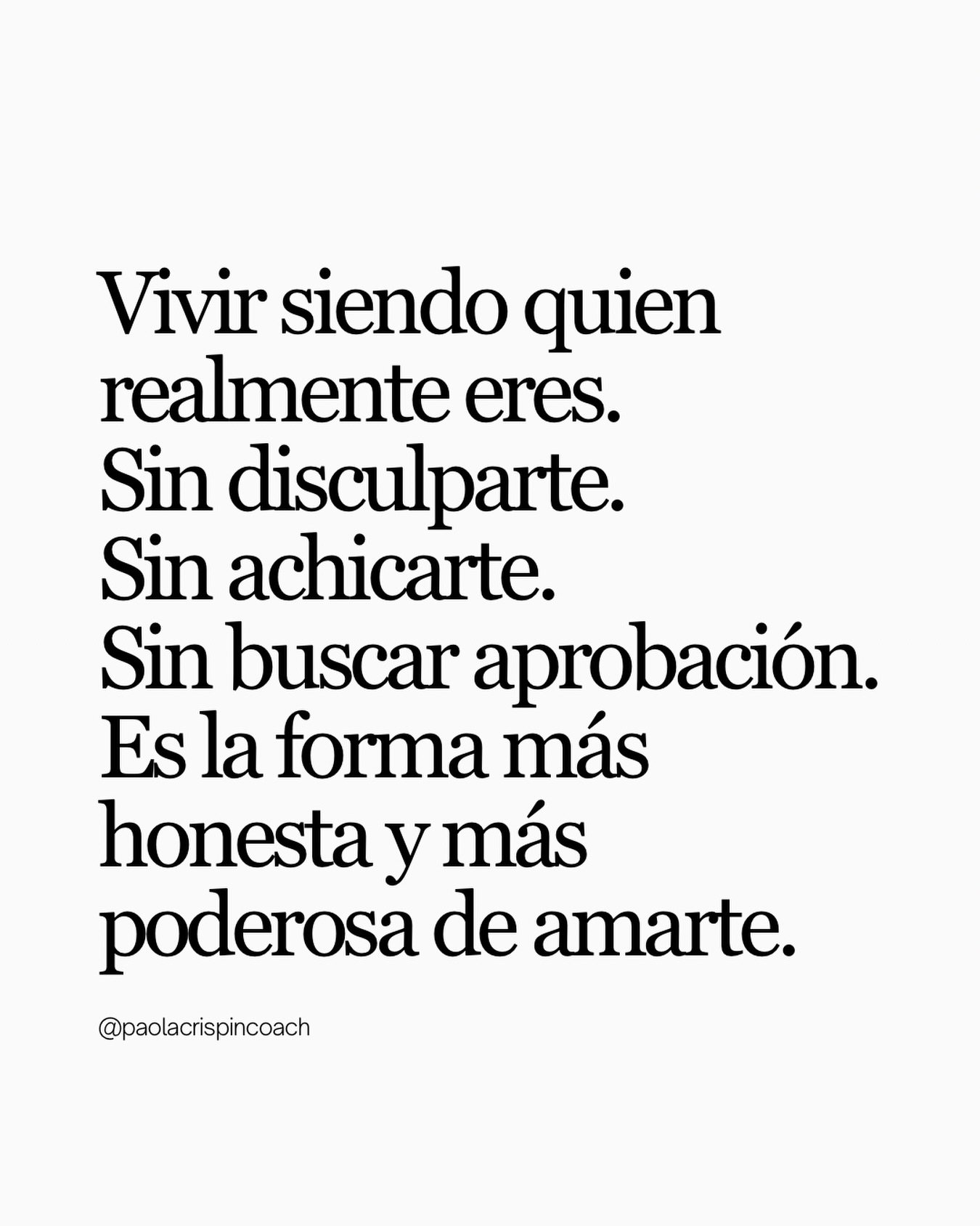 Dejar de encajar
tambi&eacute;n es crecer.

Dejar de explicarte
tambi&eacute;n es amor propio.

Ser t&uacute;, sin pedir permiso,
lo cambia todo. 🤍