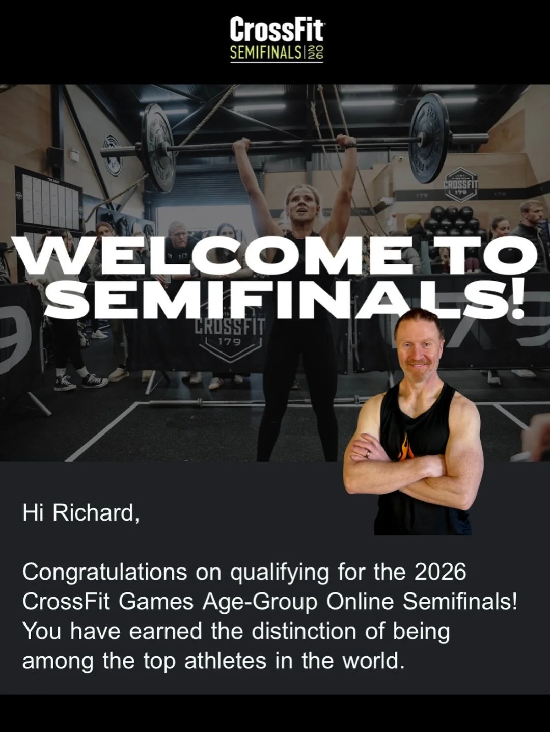🎉💪 HUGE congratulations to Richard!! 💪🎉

Richard @dedagda has officially qualified for the CrossFit Games Age-Group Semifinals &mdash; an incredible achievement that reflects all the hard work, discipline, and dedication he brings to the gym ever