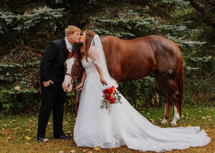 Some gorgeous wedding photos we received back from our bride, Kira! In her @maggiesotterodesigns ballgown, Kira looked like an absolute princess! Sending our congratulations to this wonderful couple!