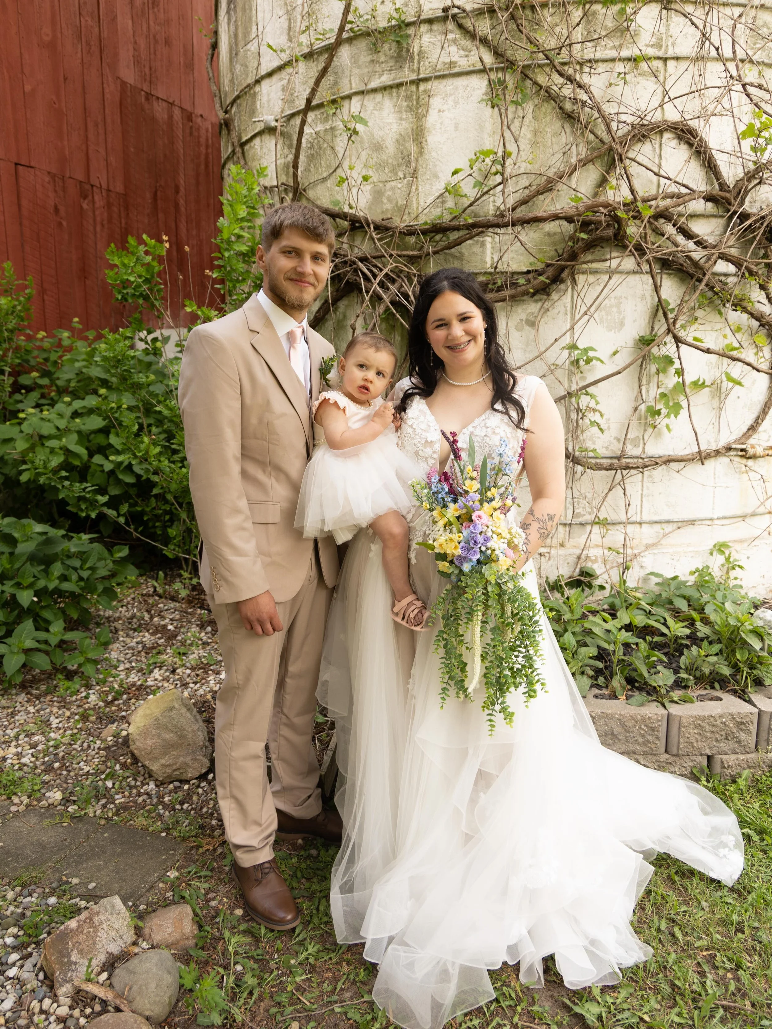 Beautiful photos from Jozzline&rsquo;s rustic wedding day! We love the colors &amp; whimsical feeling of this gorgeous summer day! Photos captured perfectly by DEN Photography 📸