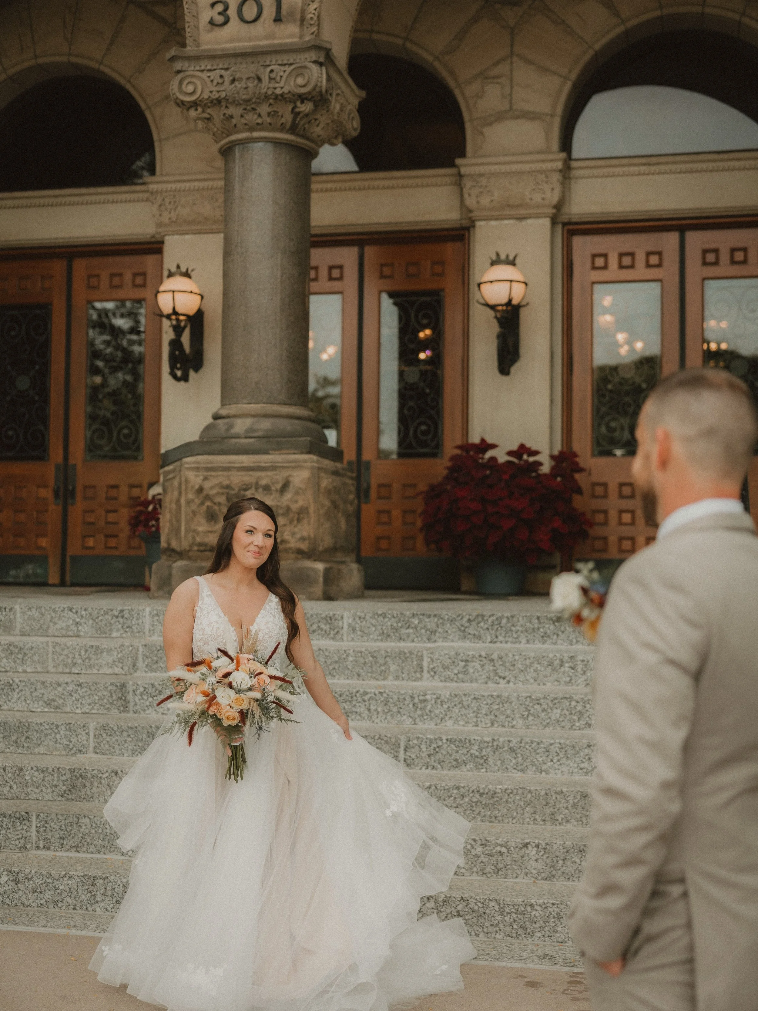 We can&rsquo;t get over how stunning Mackenzie looked in her Winona dress by @maggiesotterodesigns 🤍💍 Thank you Mackenzie for allowing us to be apart of your special day!!!