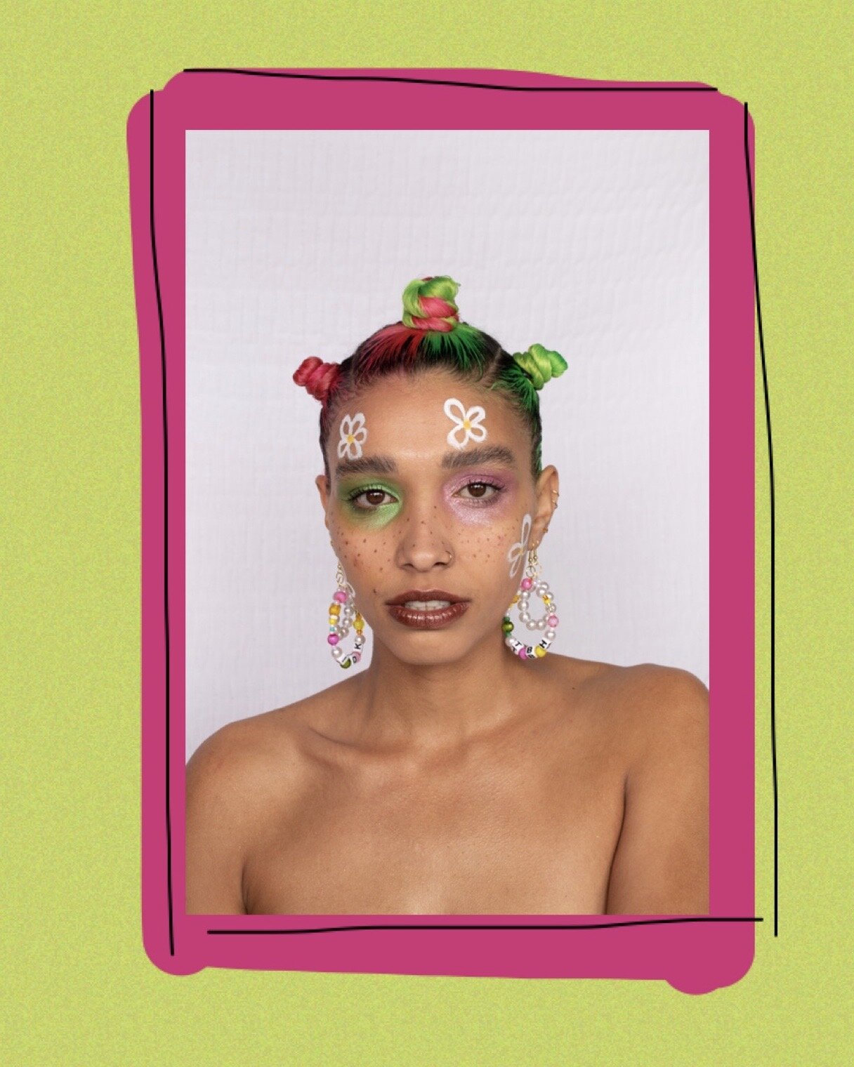 "TBH" / "IDK" earrings 