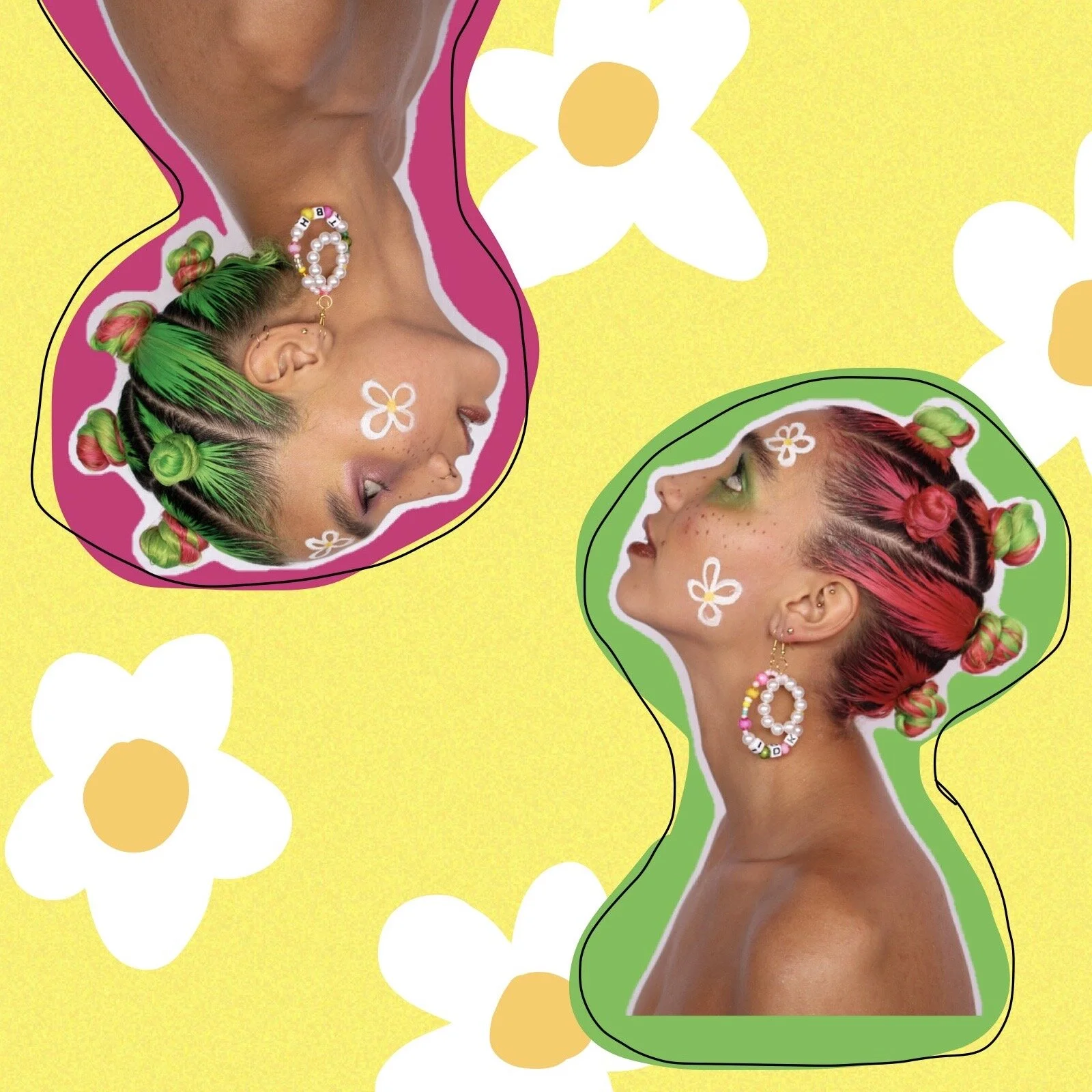 "TBH" / "IDK" earrings 