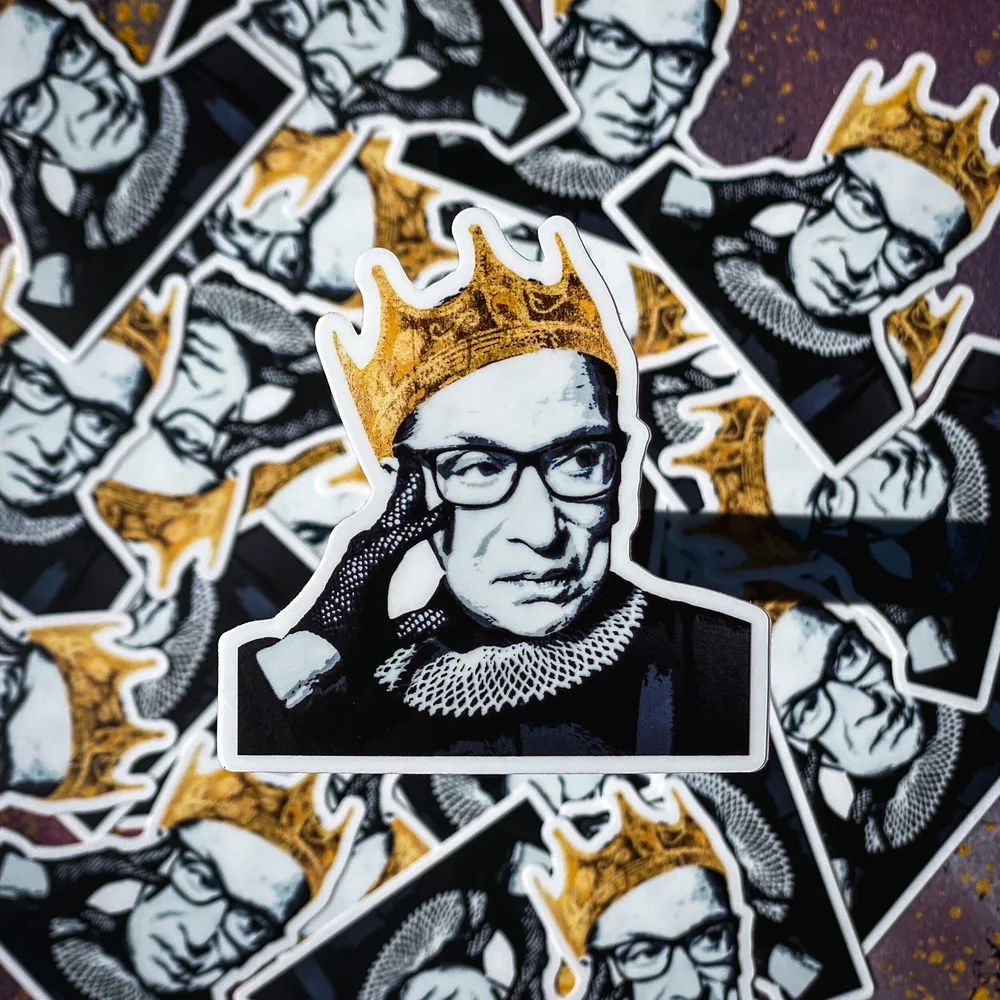 Notorious RBG Die Cut Sticker — Lisa Suwansupa