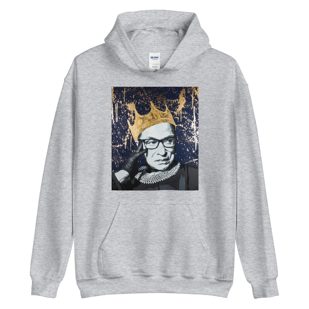 Notorious RBG Unisex Hoodie Sport Grey