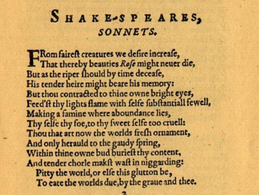 Sonnet notes 1
