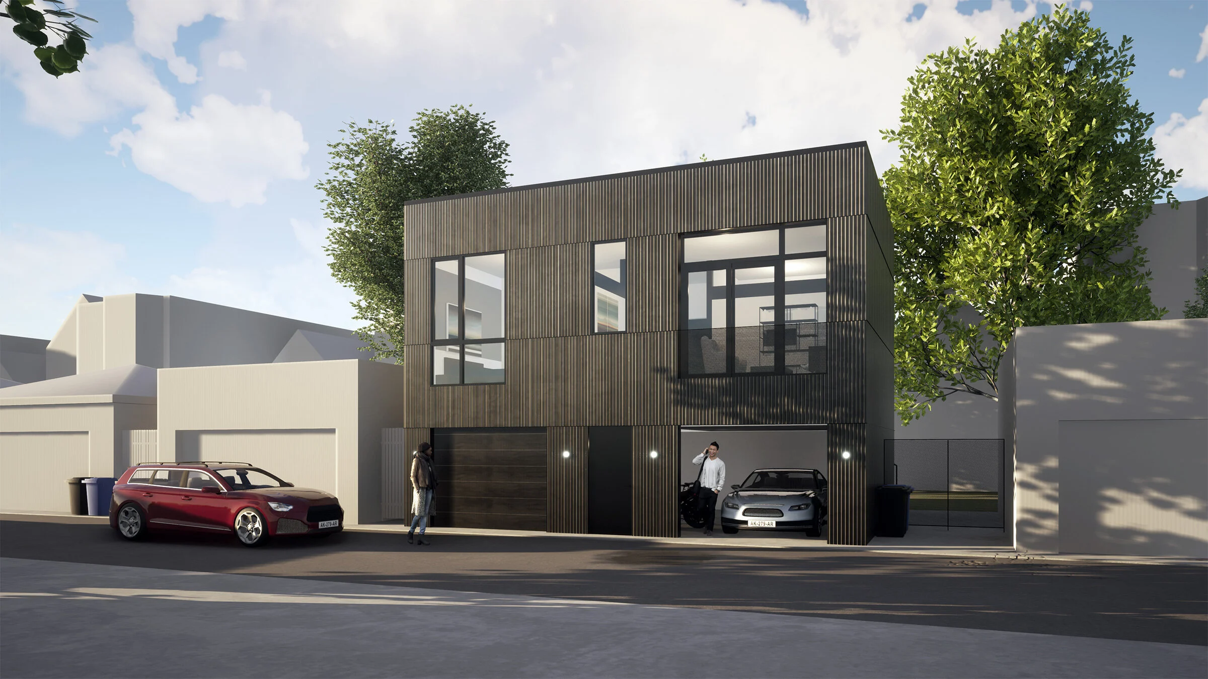   Fullerton - Residence - 689 SFGarage - 689 SFBedrooms - 1 / Main living levelBaths - 1Garage spaces - 2.5Lot size - 37’ wide lot or larger