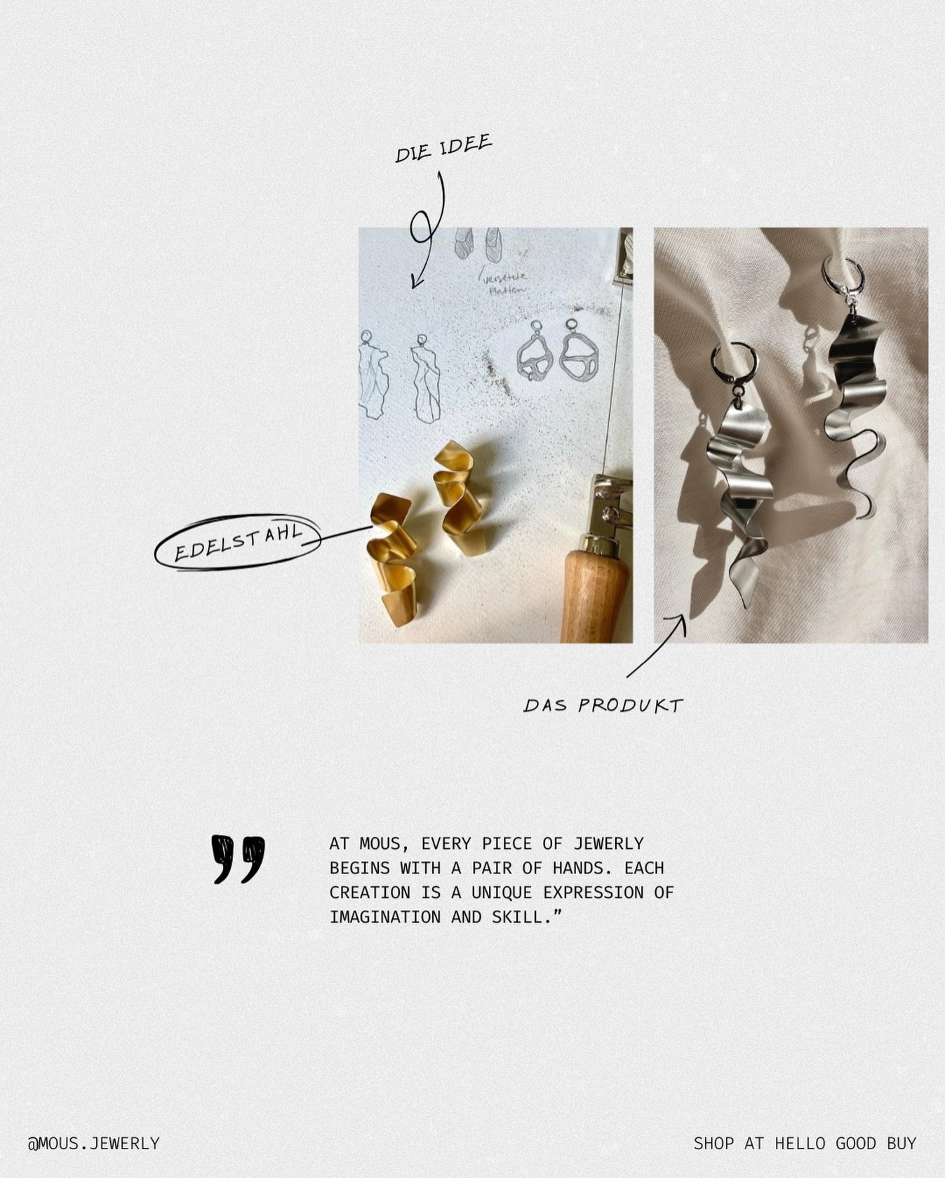 @mous.jewelry Ohrringe gibt es bei uns im Store zu kaufen✨

💍Ansonsten gestaltet Mous Ringe aus Silber und Gold mit viel Liebe zum Detail und echtem Handwerk. Die organischen, chunky Ringe entstehen durch wax casting und haben nat&uuml;rliche Formen