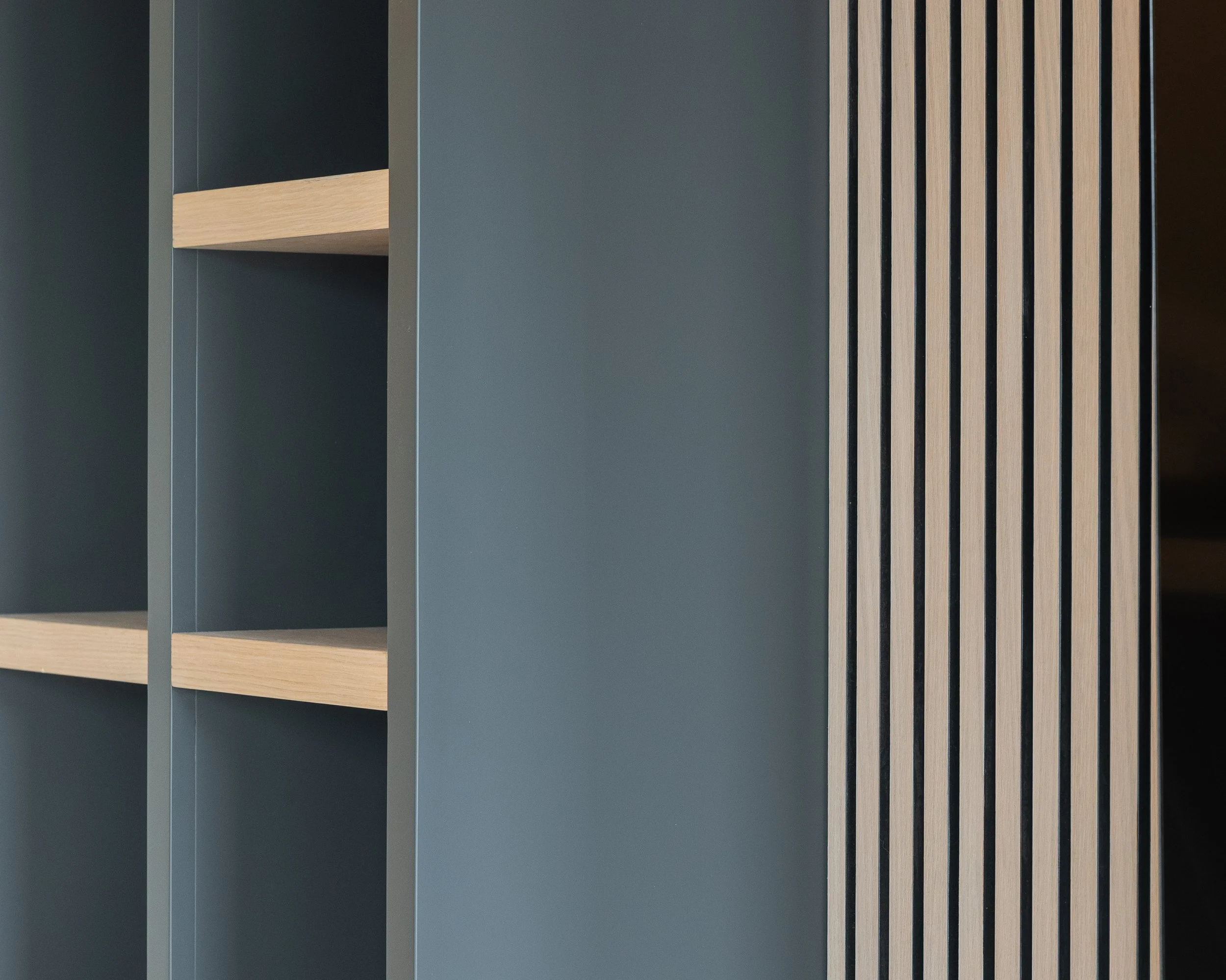 Custom Living Room Entertainment Unit Shelving