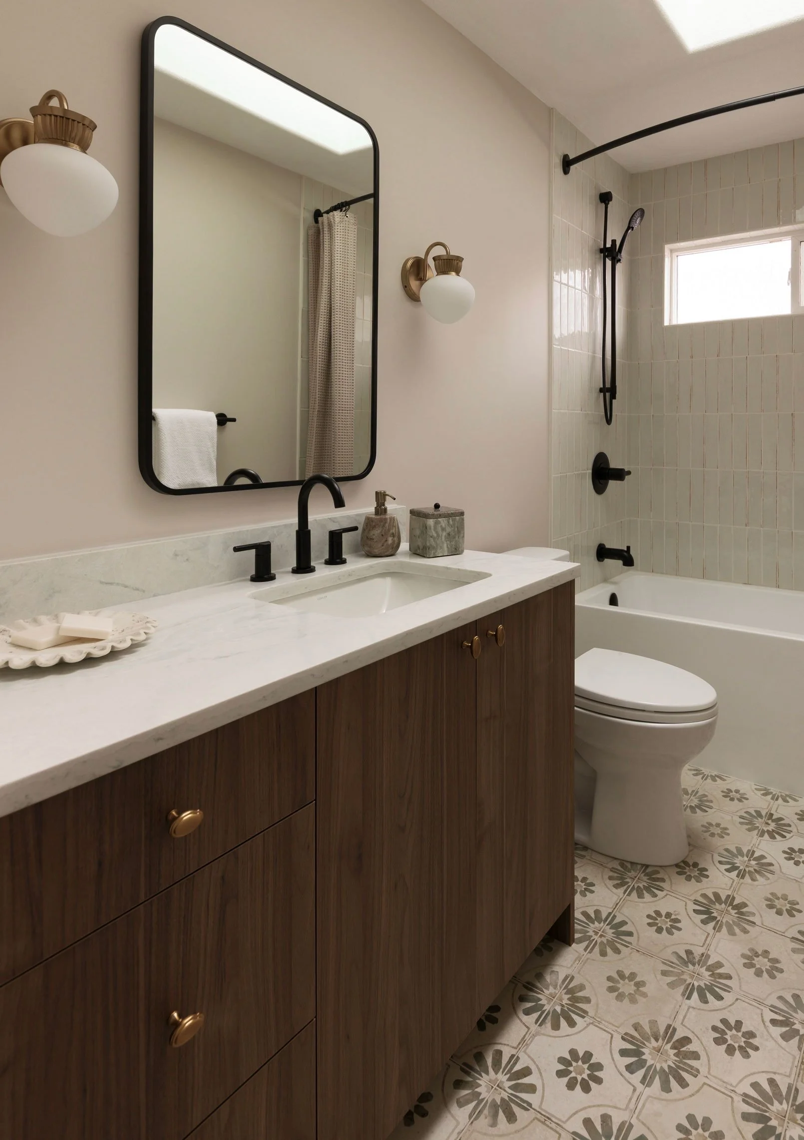 East Vancouver Retro Bathroom Remodel With Modern Finishes 