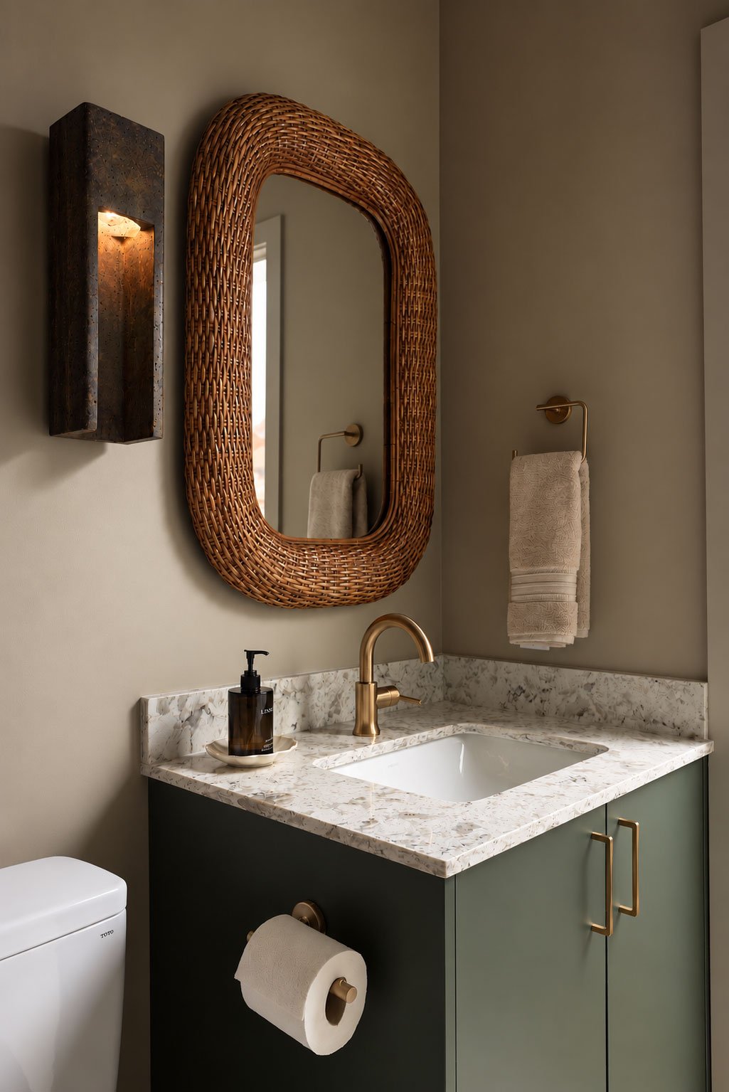 Custom Painted Bathroom Vanity Millwork for Vancouver Home