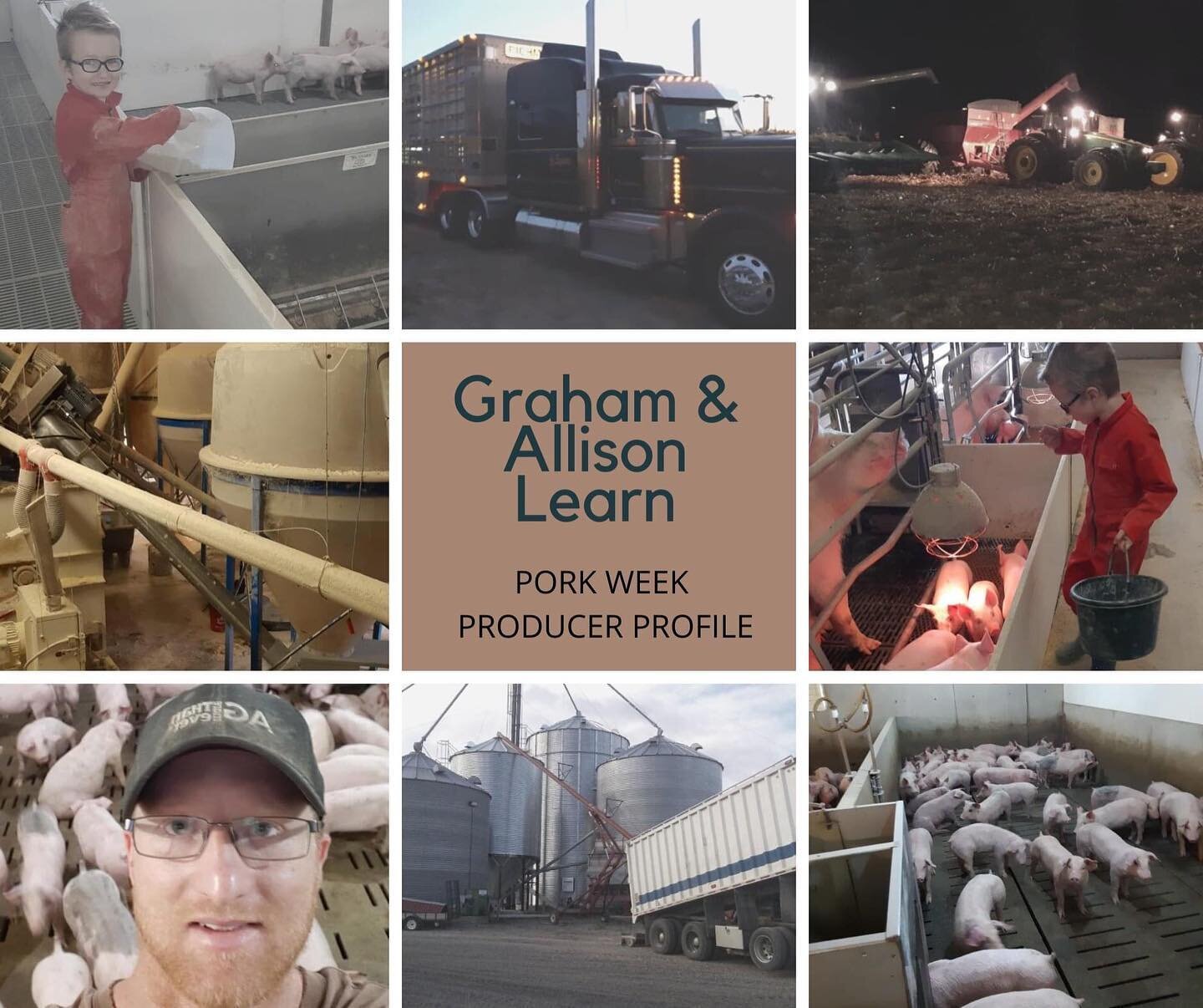 Producer Profile🐷

Graham &amp; Allison Learn, Norwich ON

As a University of Guelph (Ridgetown Campus), Graham started farming in 2006, entering into a partnership with his brother Adam, which he has continued on for the past 15 years. Graham's par