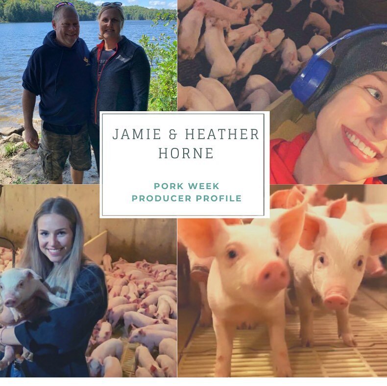 In honour of Pork Week, we will be featuring a few pork producers from across Oxford County and telling their farm stories. 

Up first in our 
🐷Pork Week Producer Profile🐷

Jamie &amp; Heather Horne, Embro ON. 

Jamie and Heather married in 1991 an