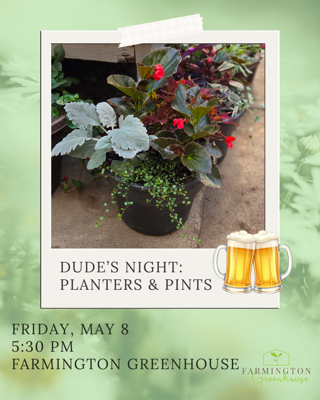 Dude’s Night: Planters &amp; Pints