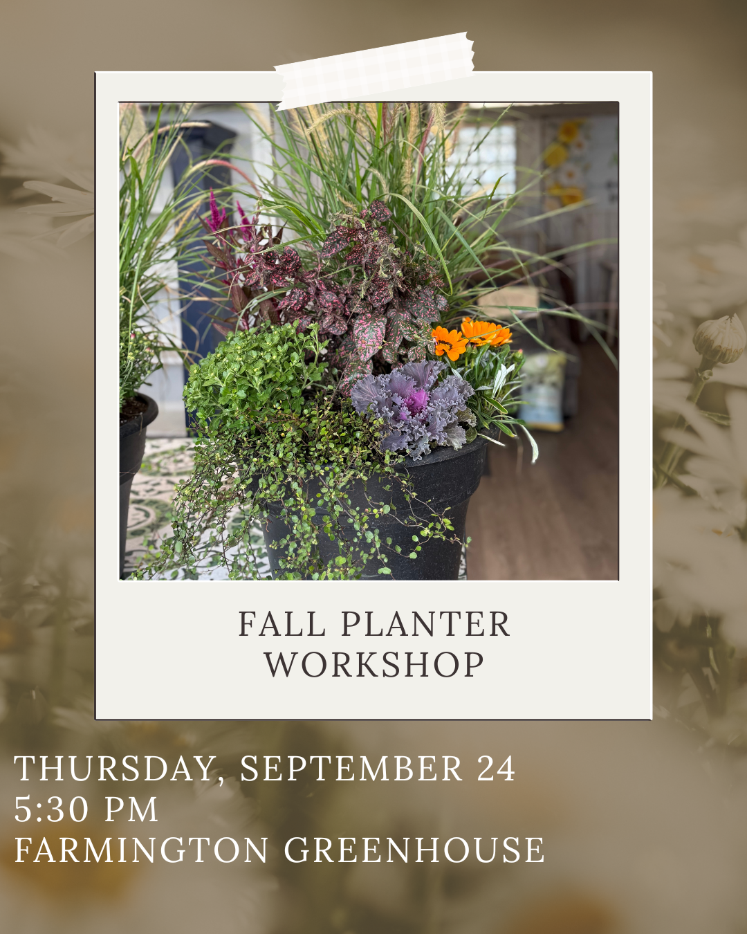 Fall Planter Workshop