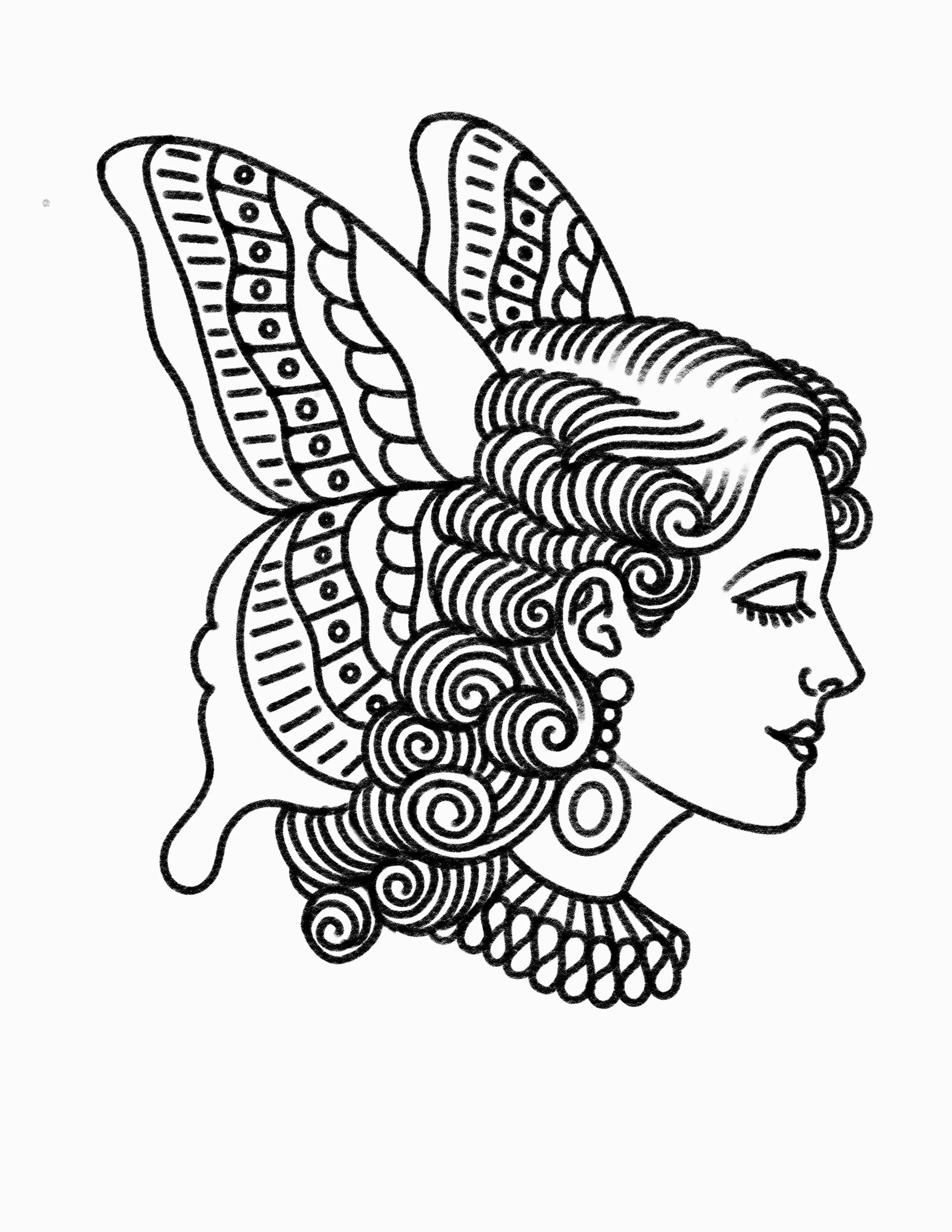 Butterfly lady