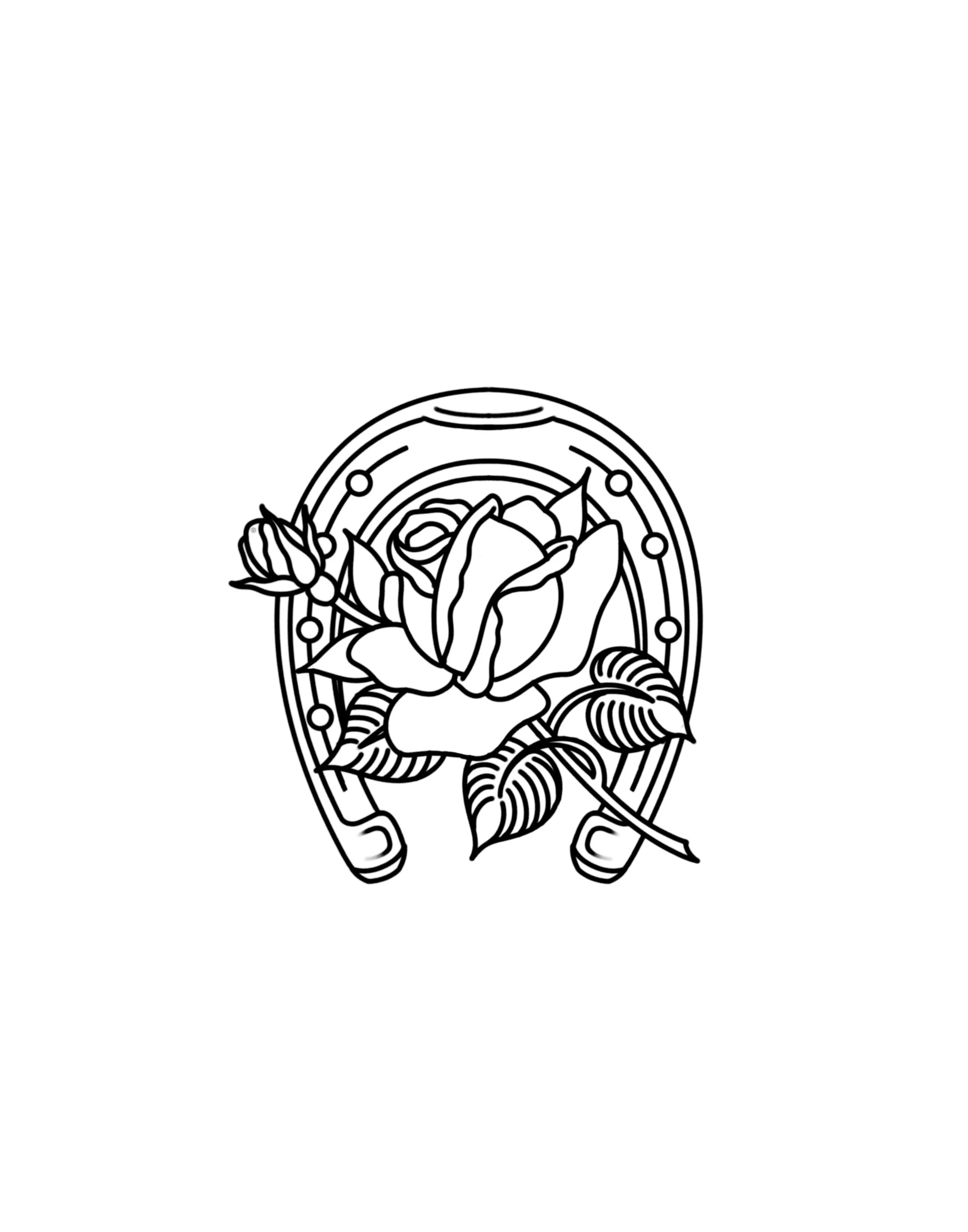 Horseshoe & Rose