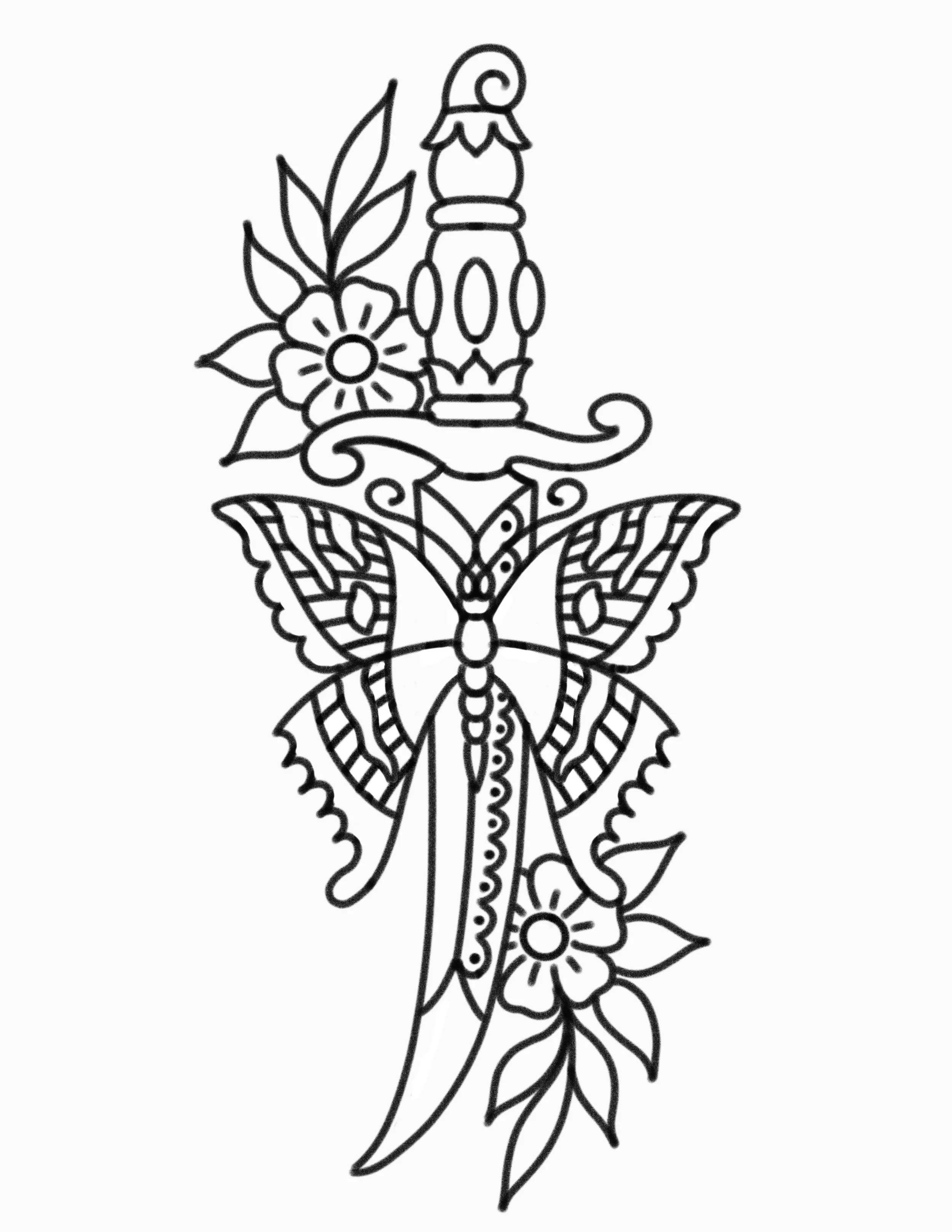 Butterfly/dagger