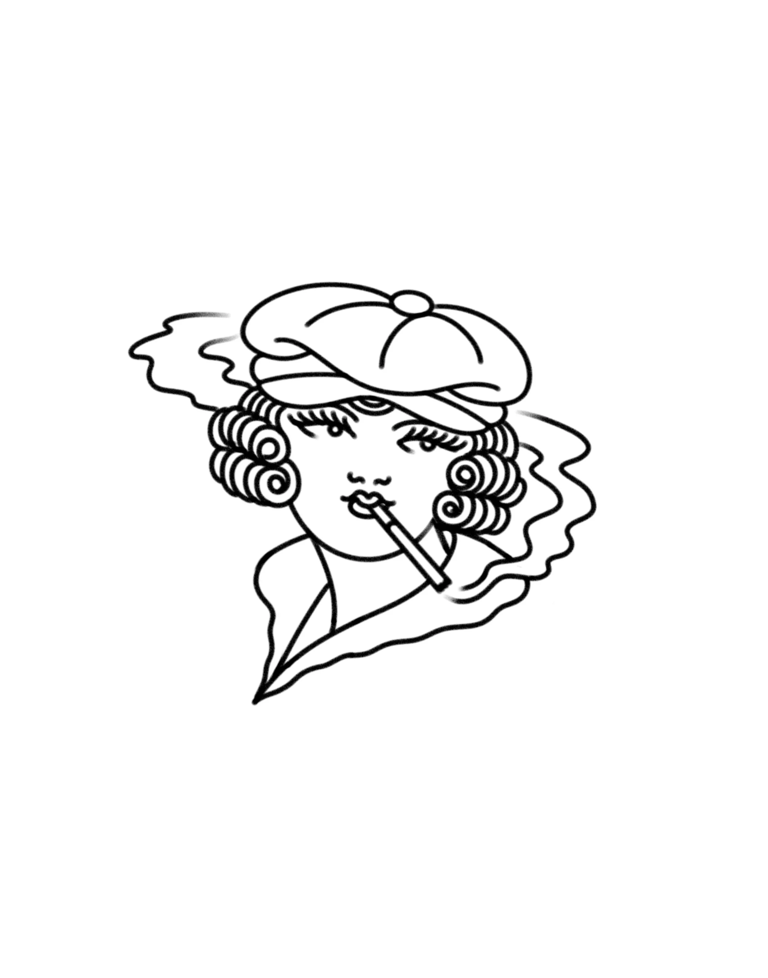 Smoking Lady