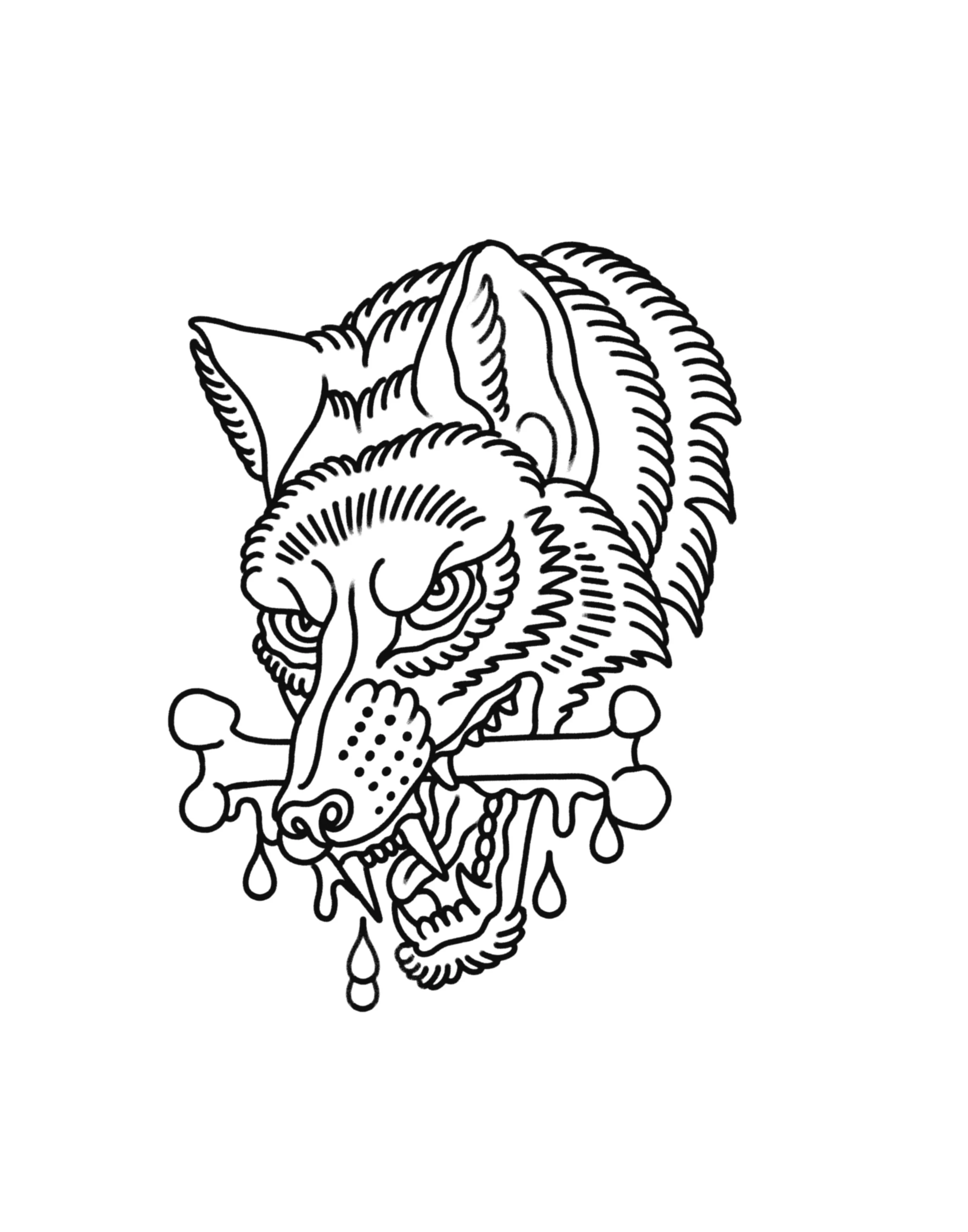 Wolf & bone
