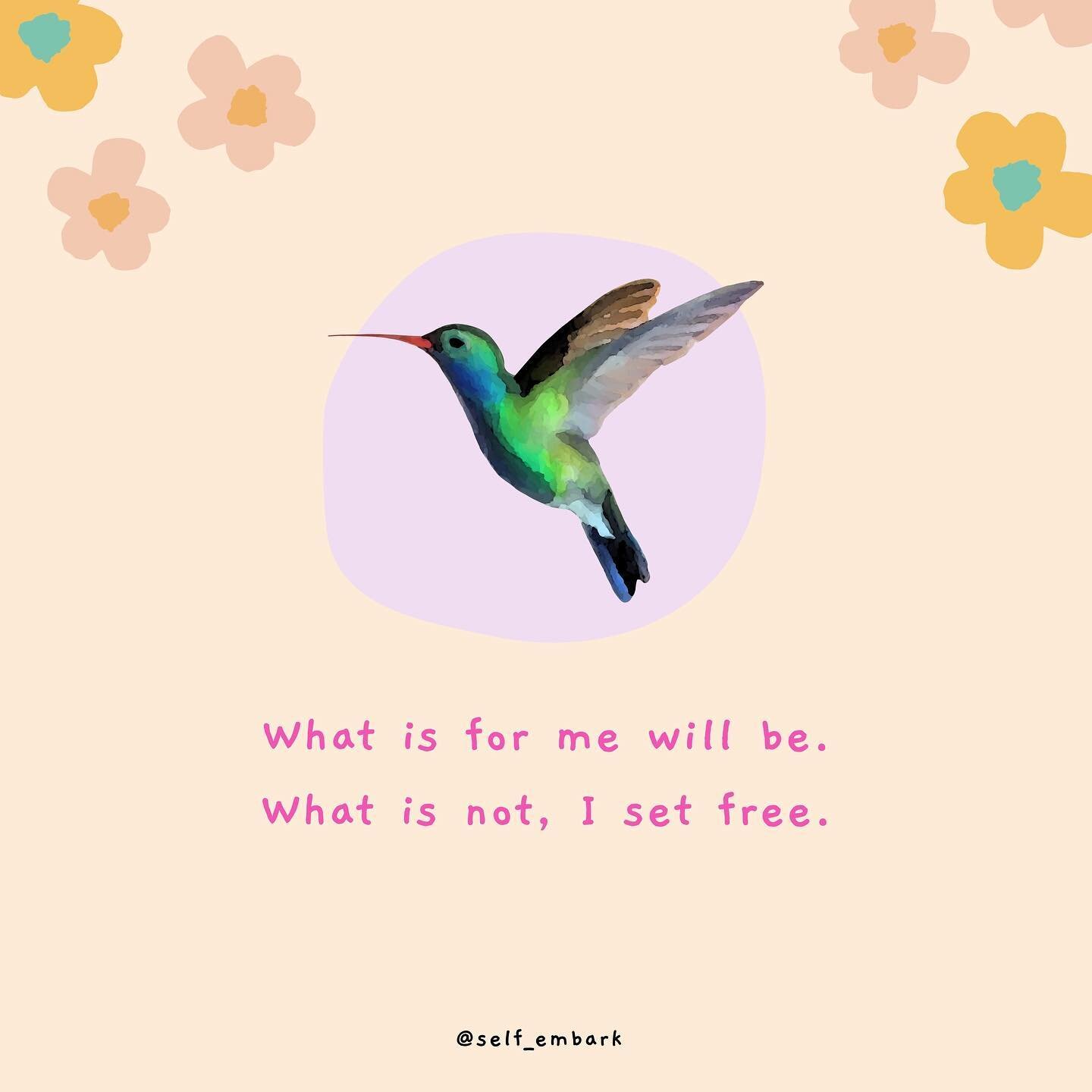 If you ever find yourself trying to force something, say this mantra back to yourself. What is yours will be yours, and what isn&rsquo;t cannot be forced&mdash;so let it go. No need to torture yourself in a trap of what you wish could&rsquo;ve been, 