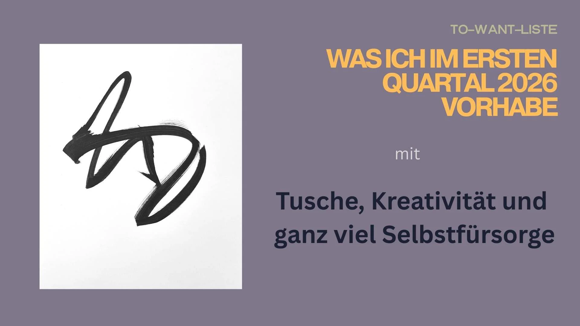 Asemisches Tuschezeichen