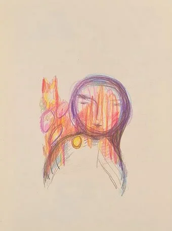 Zeichnung Frauengesicht