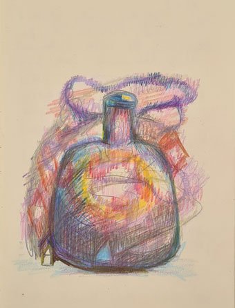 Zeichnung Medizinflasche