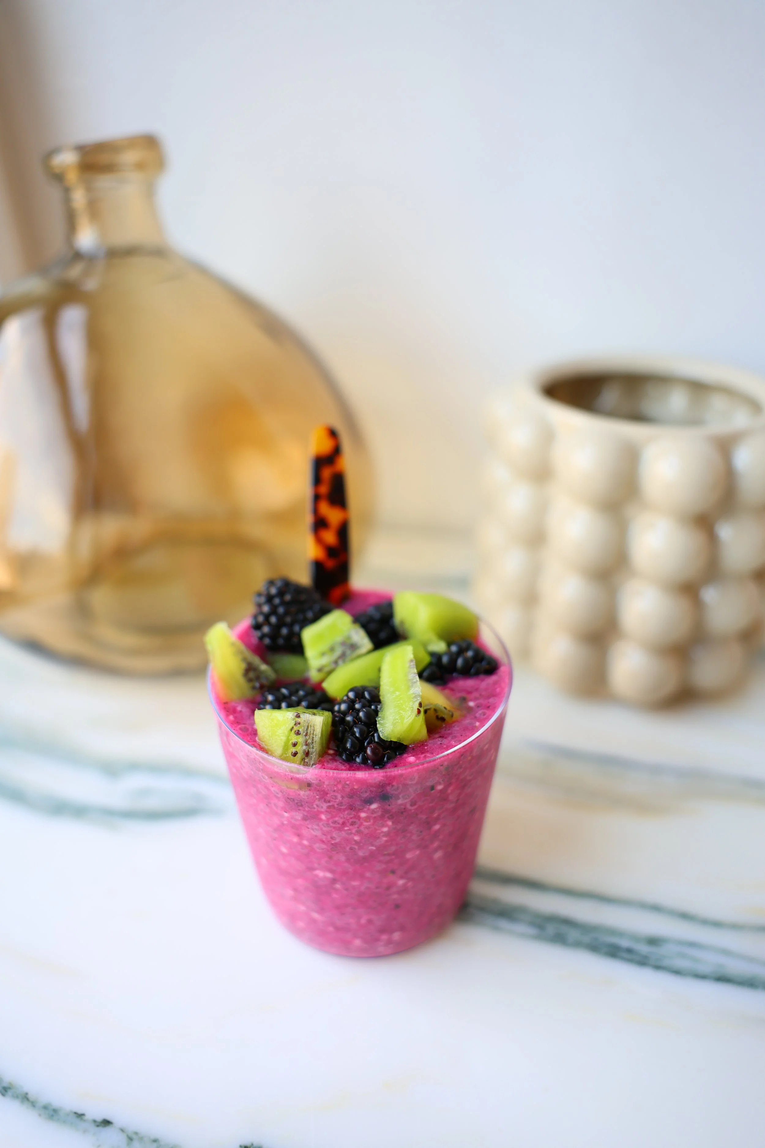 DRAGON FRUIT CHIA SEED PUDDING