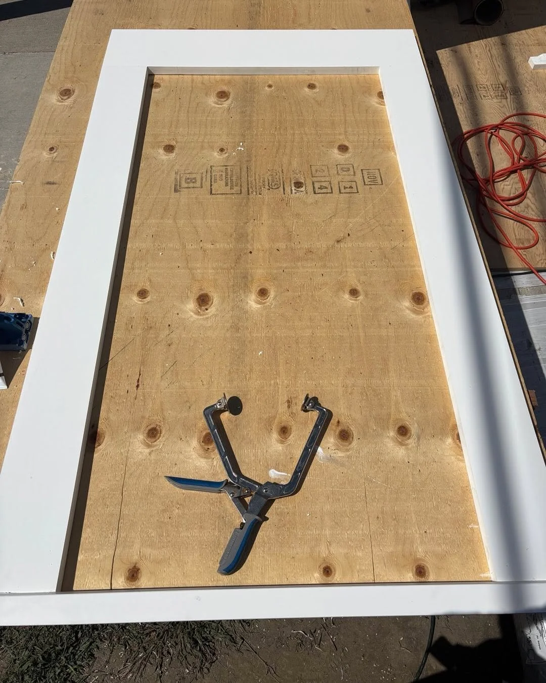 Here&rsquo;s the start of our exterior trim detail.  Crown caps added in place.