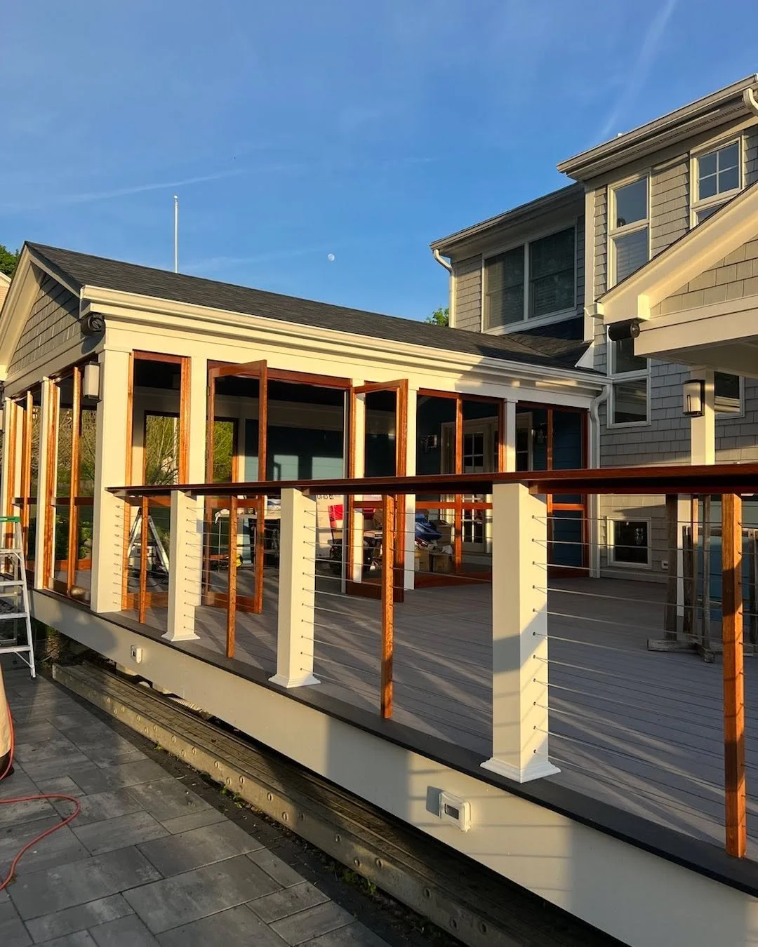 Build your own screen panels.  Marine varnish and then fit our glass and screen panels.