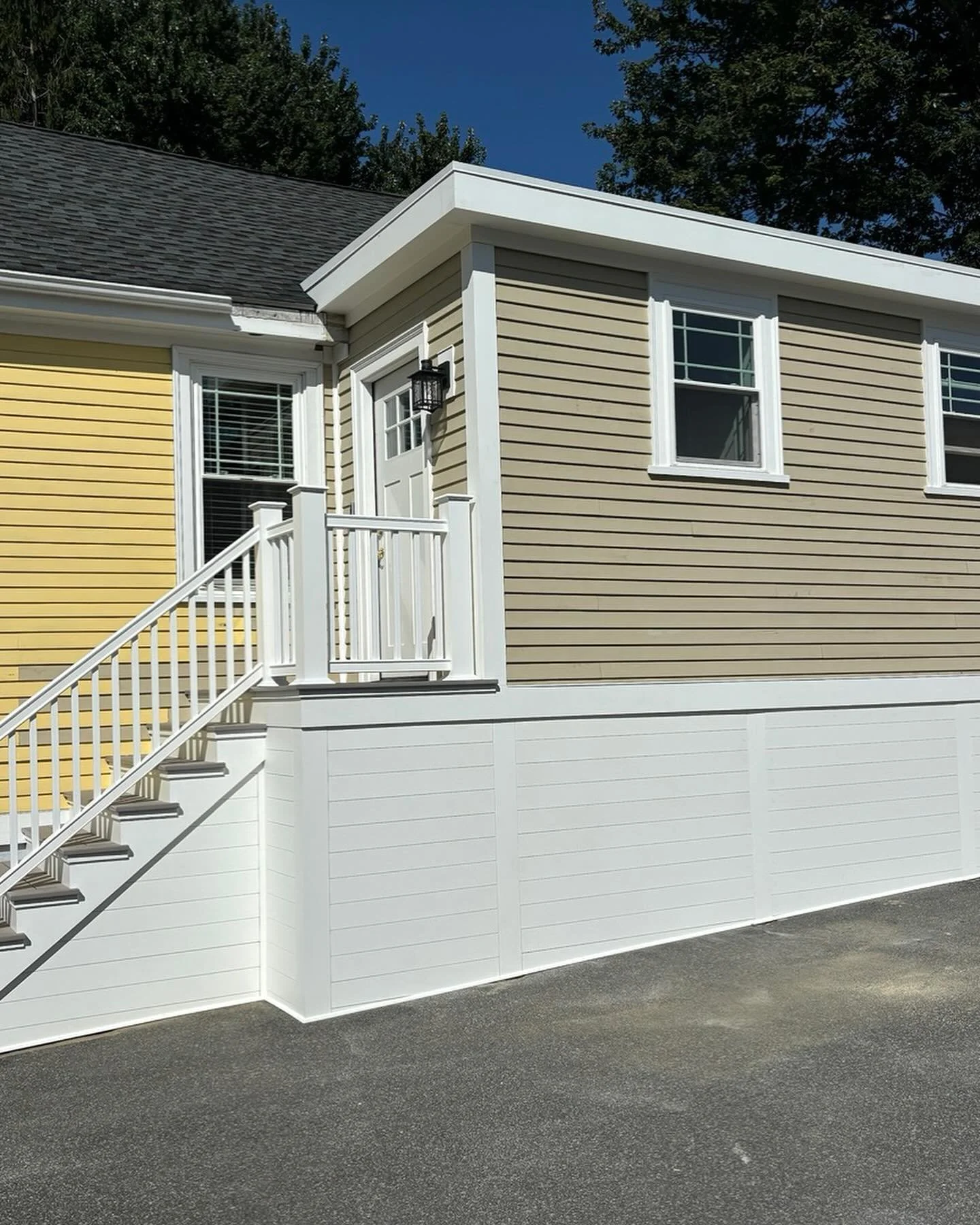 Main bedroom suite, laundry and walk in closet/mudroom addition.  Waiting on exterior paint and some gutter work and we&rsquo;re outta here.  Thank you Kay St!