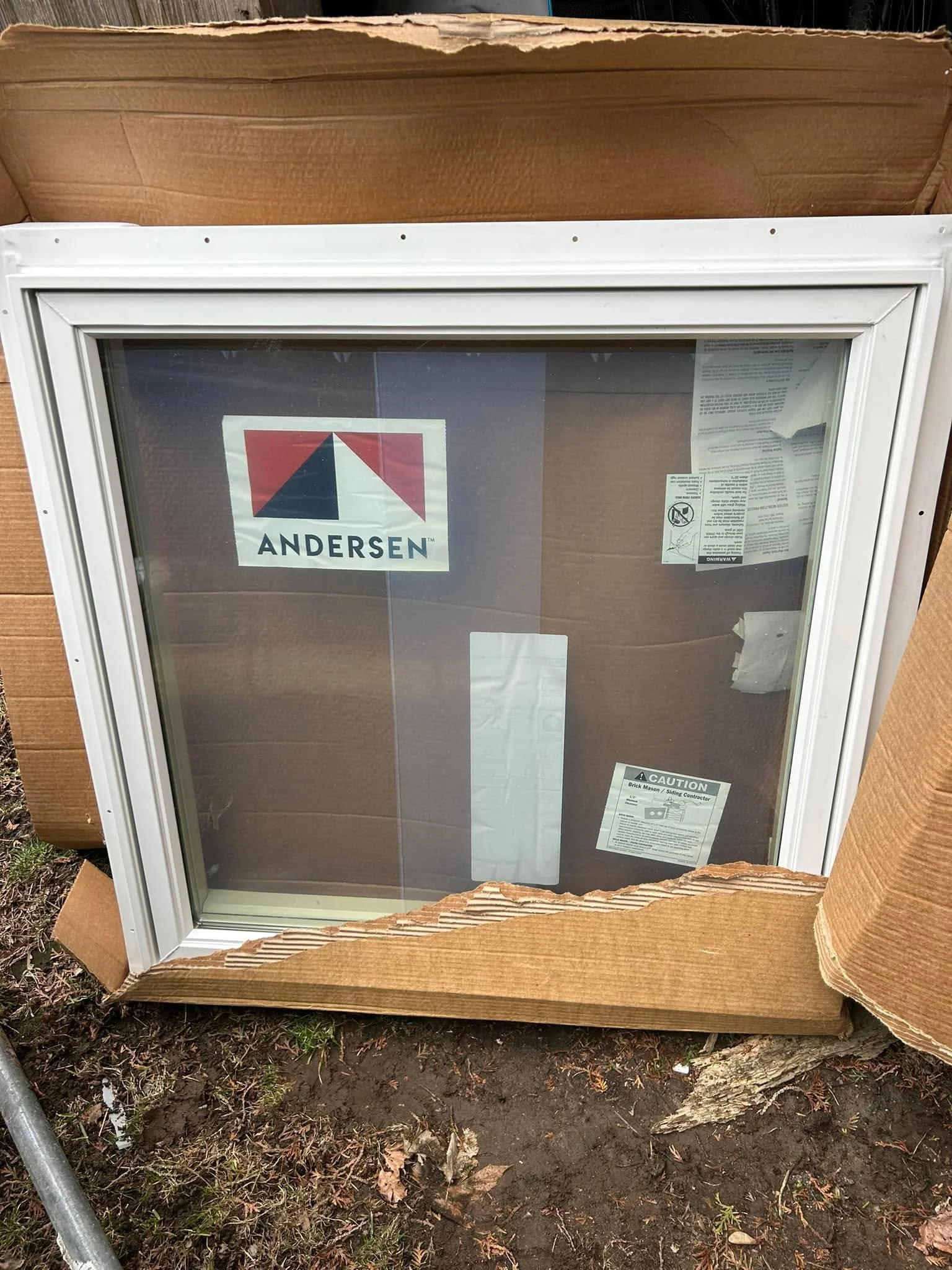 32&rdquo;x32&rdquo; brand new Anderson awning style window for sale.  White exterior/interior. $300.