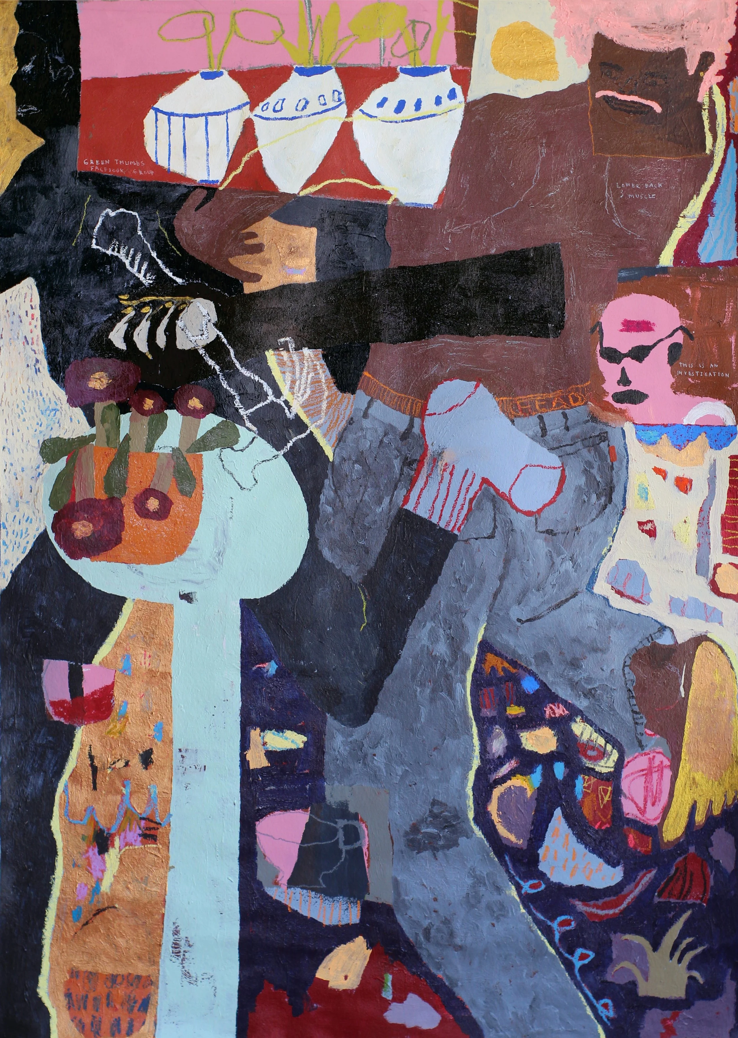 chasing shadows, 36 x 59 in