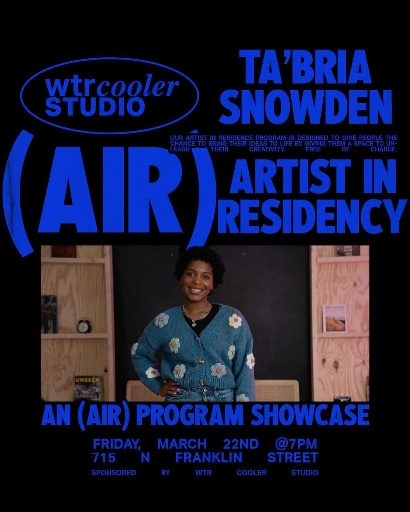 We&rsquo;re honored to feature Ta&rsquo;bria Snowden as our Artist in Residency at WTR Cooler Studio. ✨

Ta&rsquo;bria brings a vital narrative to the forefront with her documentary work for Sexual Assault Awareness Month. This project, showcasing on