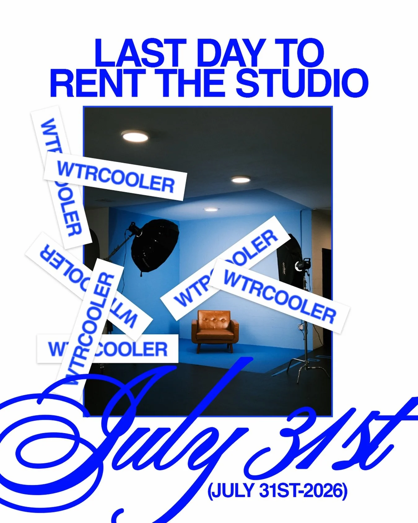 You may or may not have heard - we&rsquo;re closing 👀

We want to make sure we&rsquo;re getting every ounce of creativity out of this space while we still have it! 

SO GO BOOK THE STUDIO RIGHT NOW👏🏽

We can&rsquo;t wait to see what you create! 

