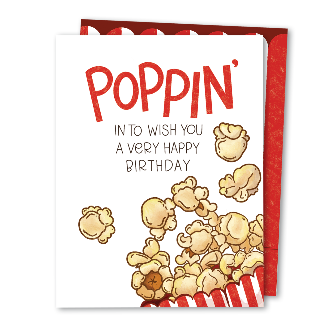 Poppin’ Into Wishing You a Very Happy Birthday Card