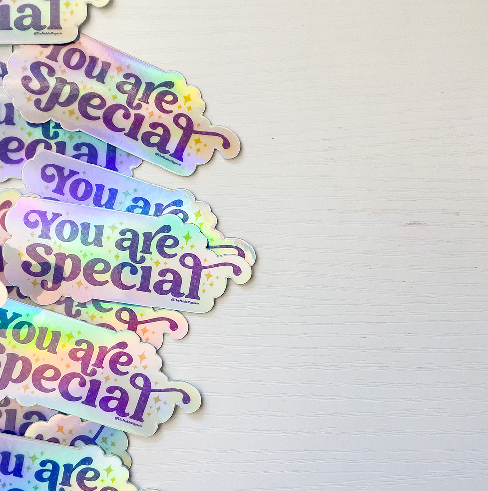Shine Bright Holographic Sticker — The Noble Paperie