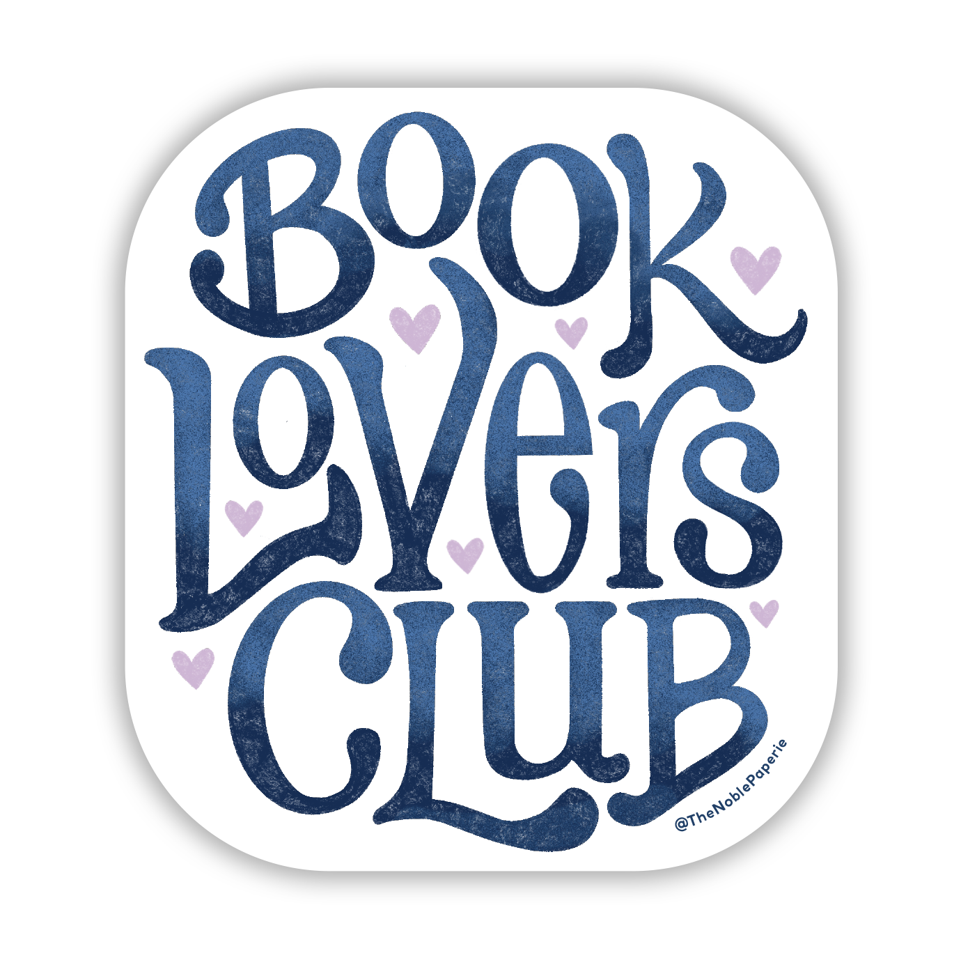 Book Lovers Club Vinyl Sticker