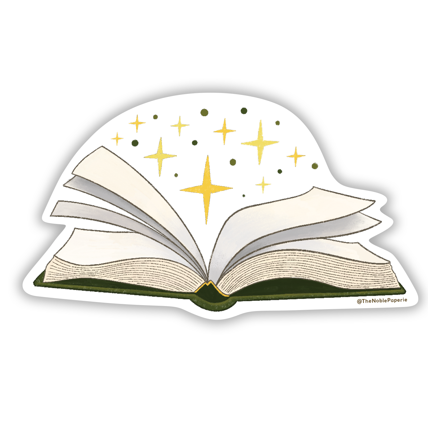 Magic Open Book Sticker